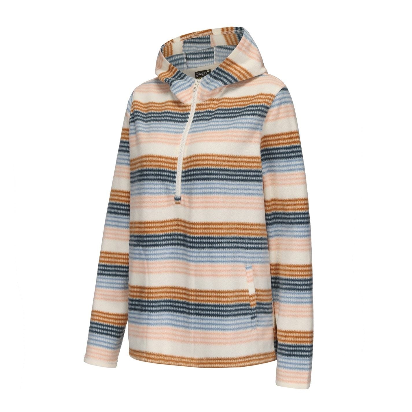 Gelert Womens Quarter Zip Hooded Fleece Top