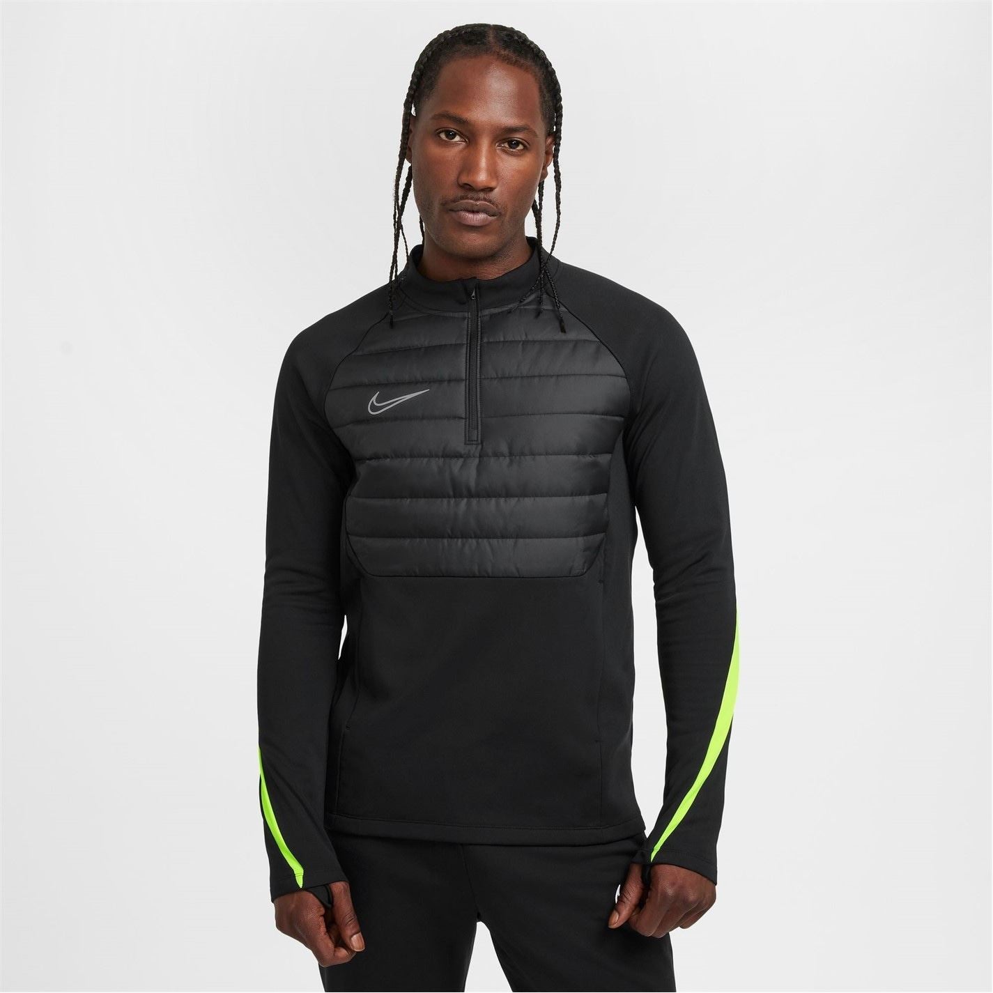 Nike Mens Academy Winter Warrior Therma Fit Zip Football Top