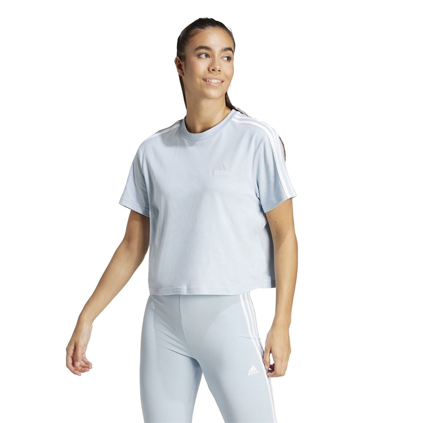 adidas Womens 3s Crop T-Shirt