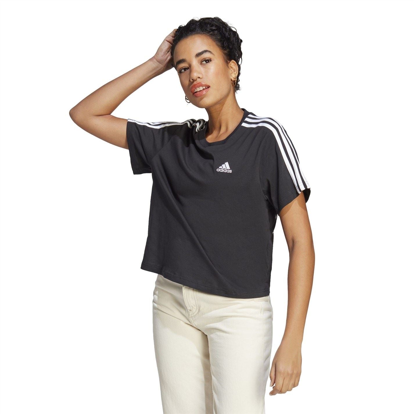 adidas Womens 3s Crop T-Shirt