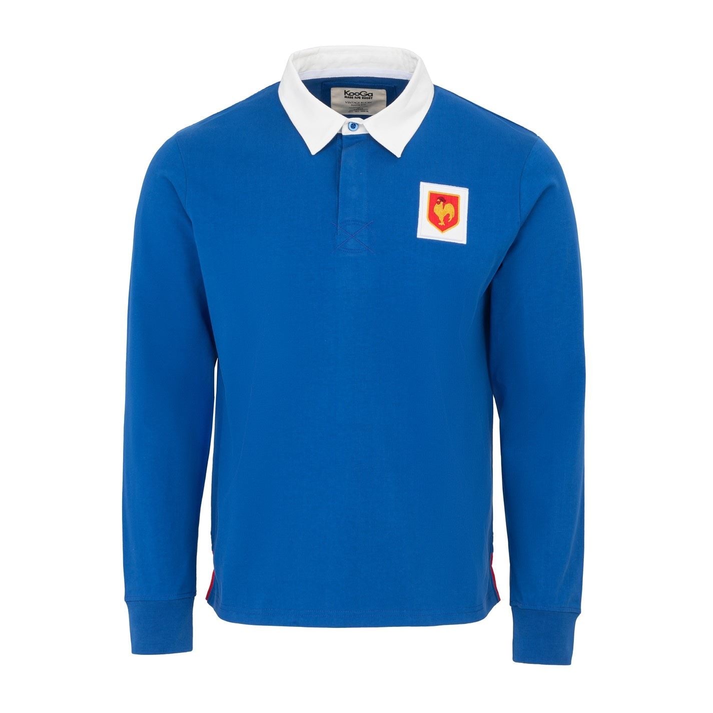 KooGa Mens Vintage Long Sleeve Rugby Shirt