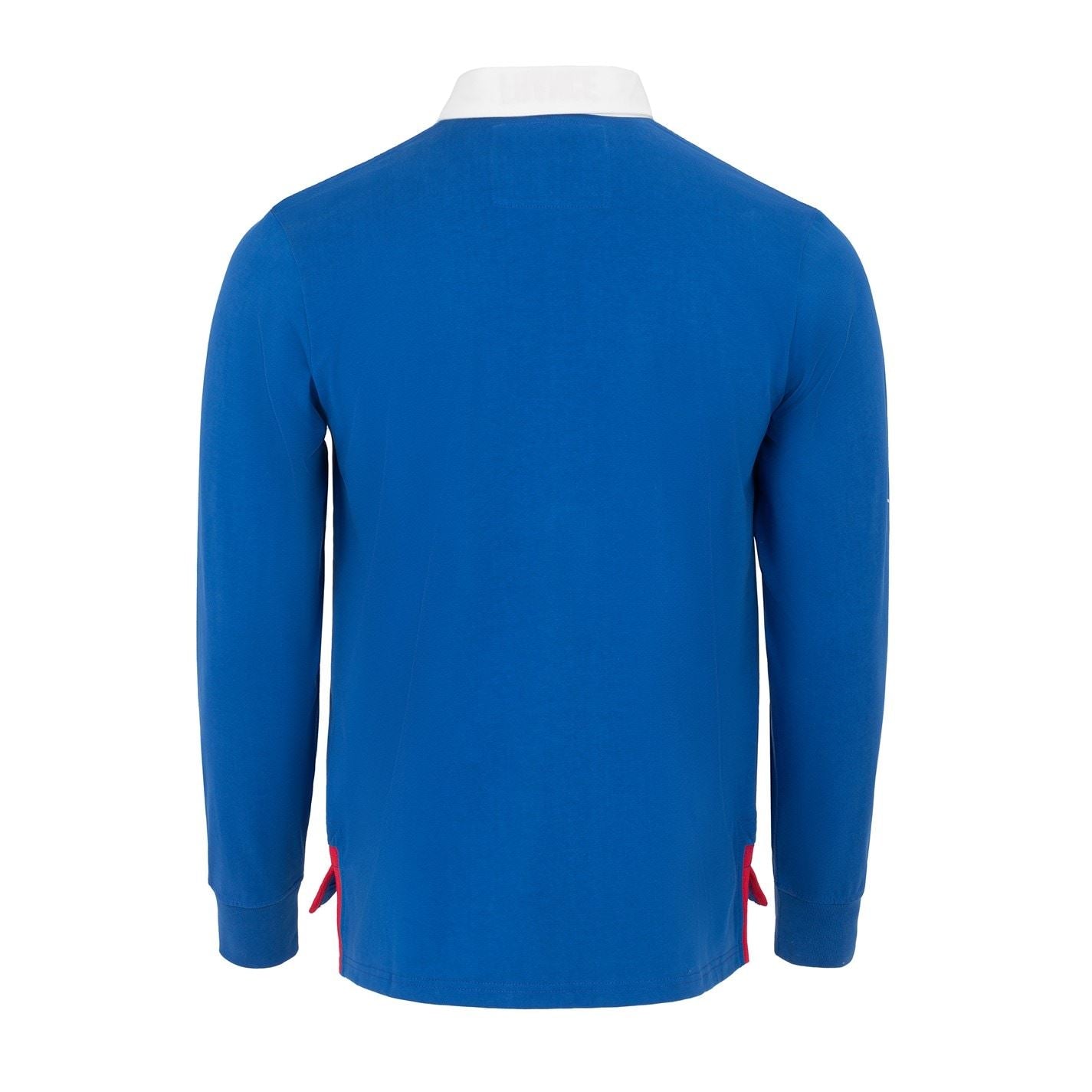 KooGa Mens Vintage Long Sleeve Rugby Shirt