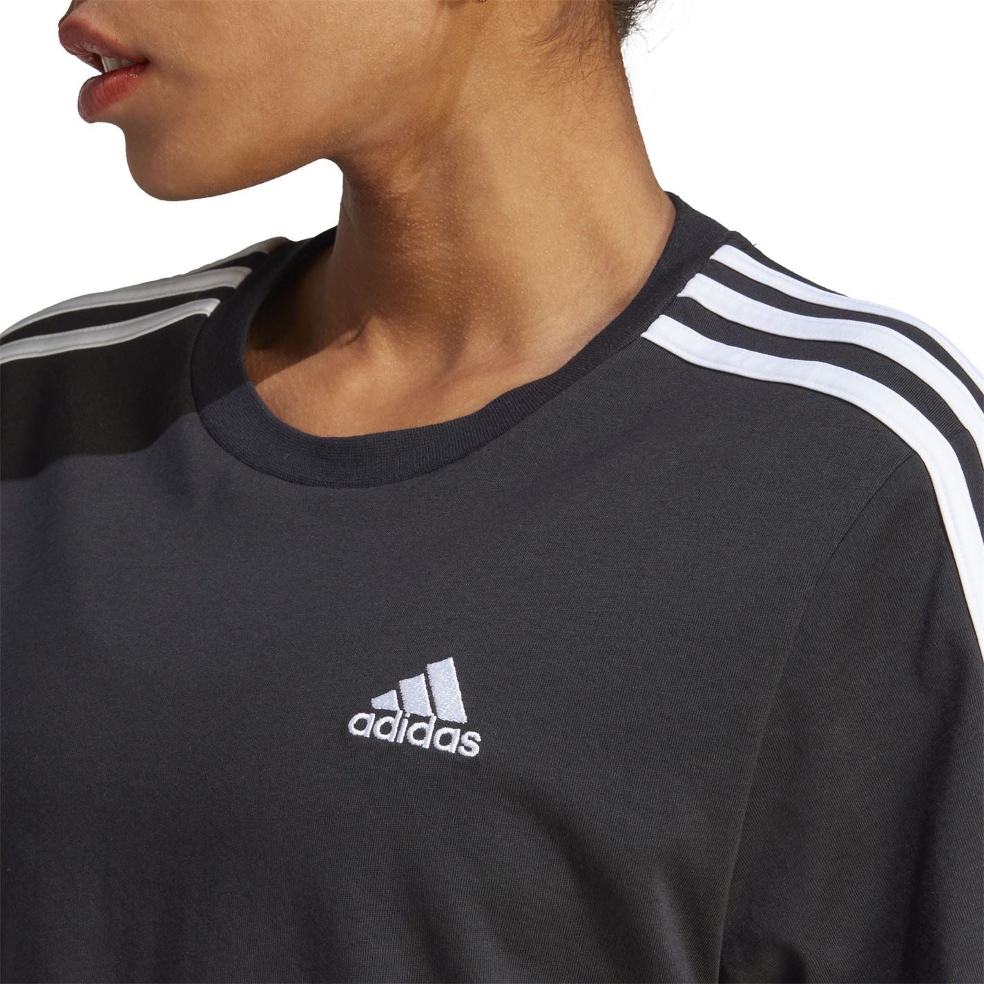 adidas Womens 3s Crop T-Shirt