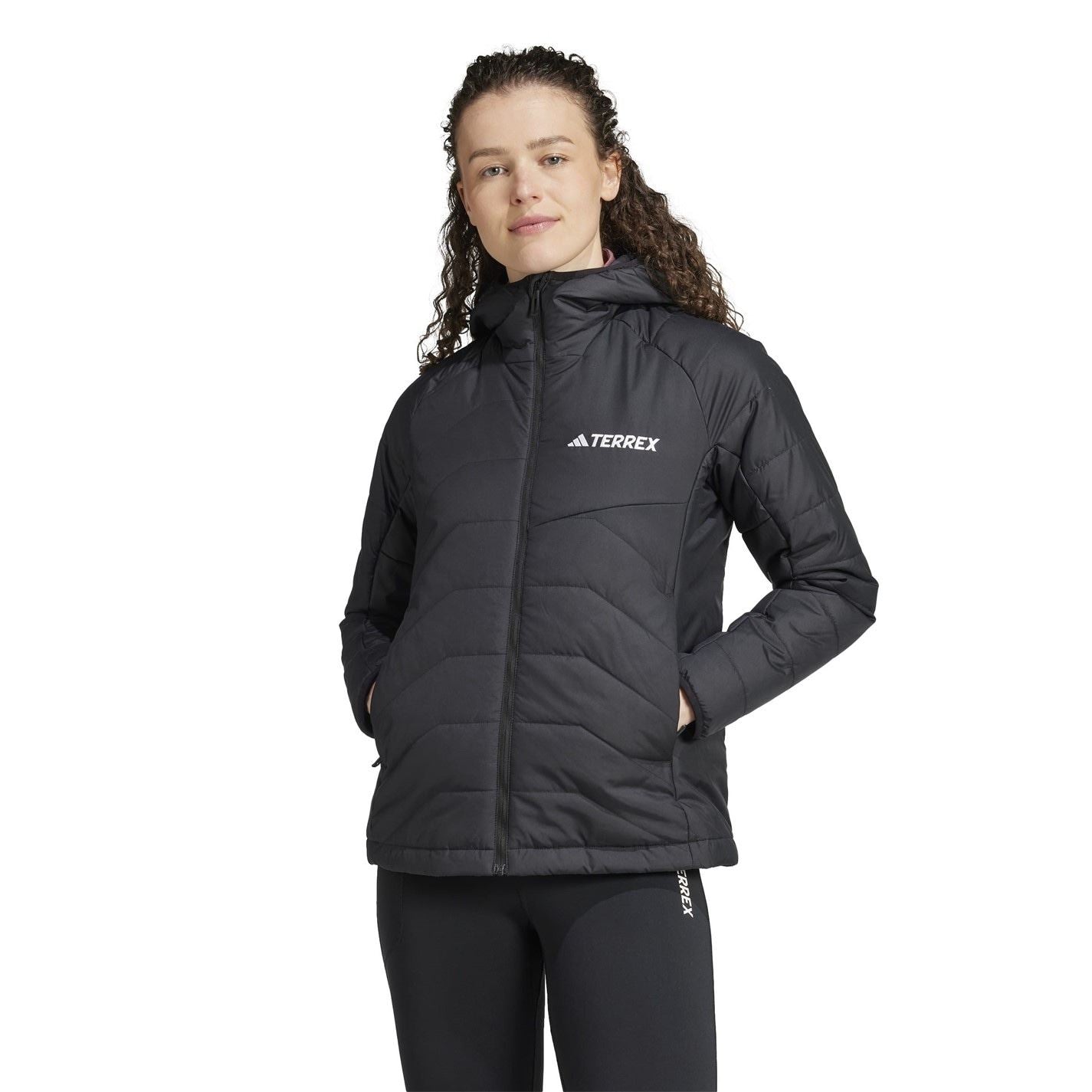 adidas Womens Terrex Multi Synthetic Insulated Hooded Jacket