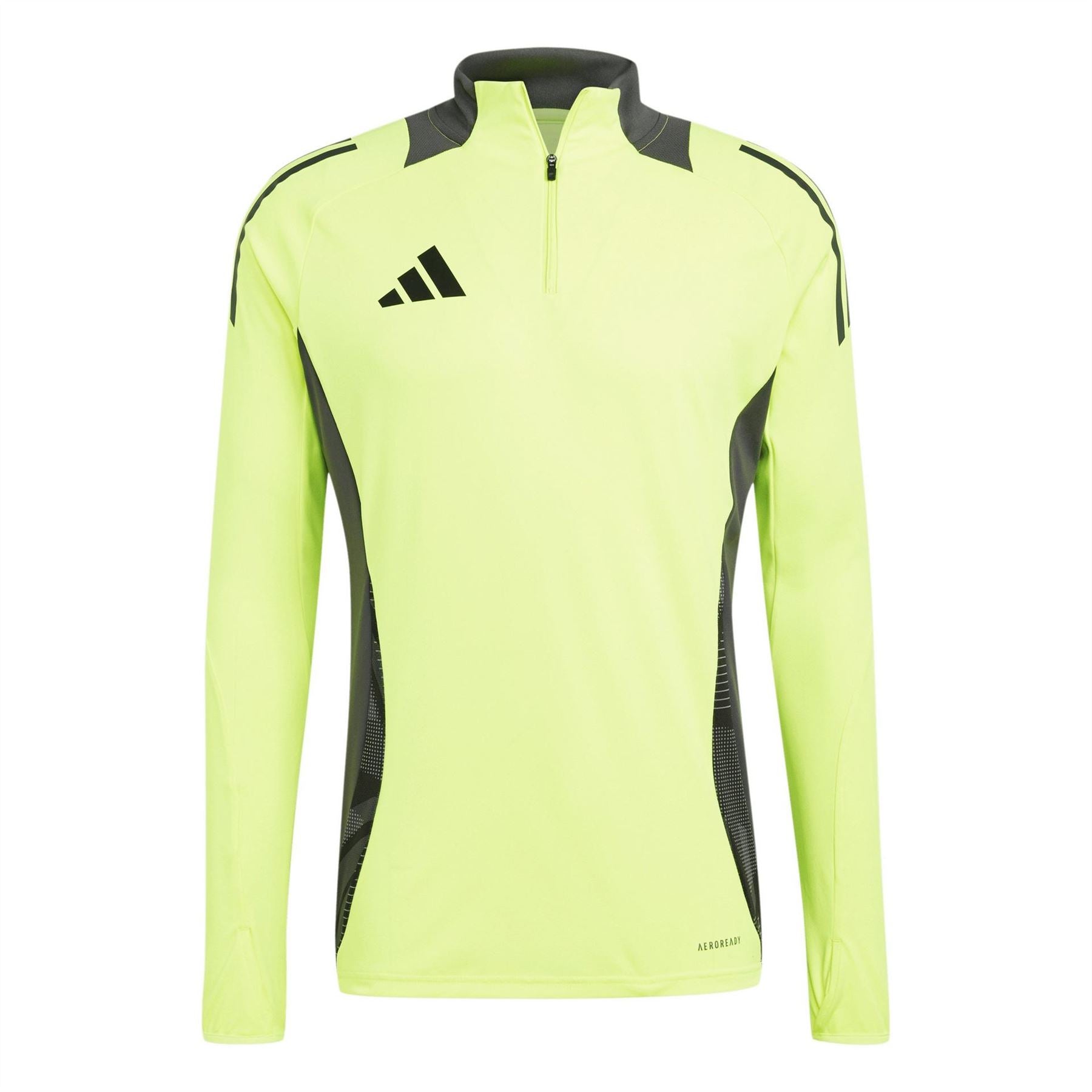 Adidas Tiro24 Zip Neck Band Collar Long Sleeve Athletic Top - Red (Sizes XS - 3XL) -