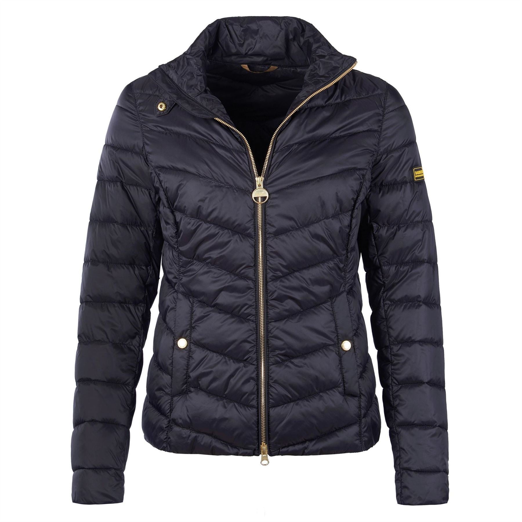 Barbour International Auburn Quilted Long Sleeve Funnel Neck Slim