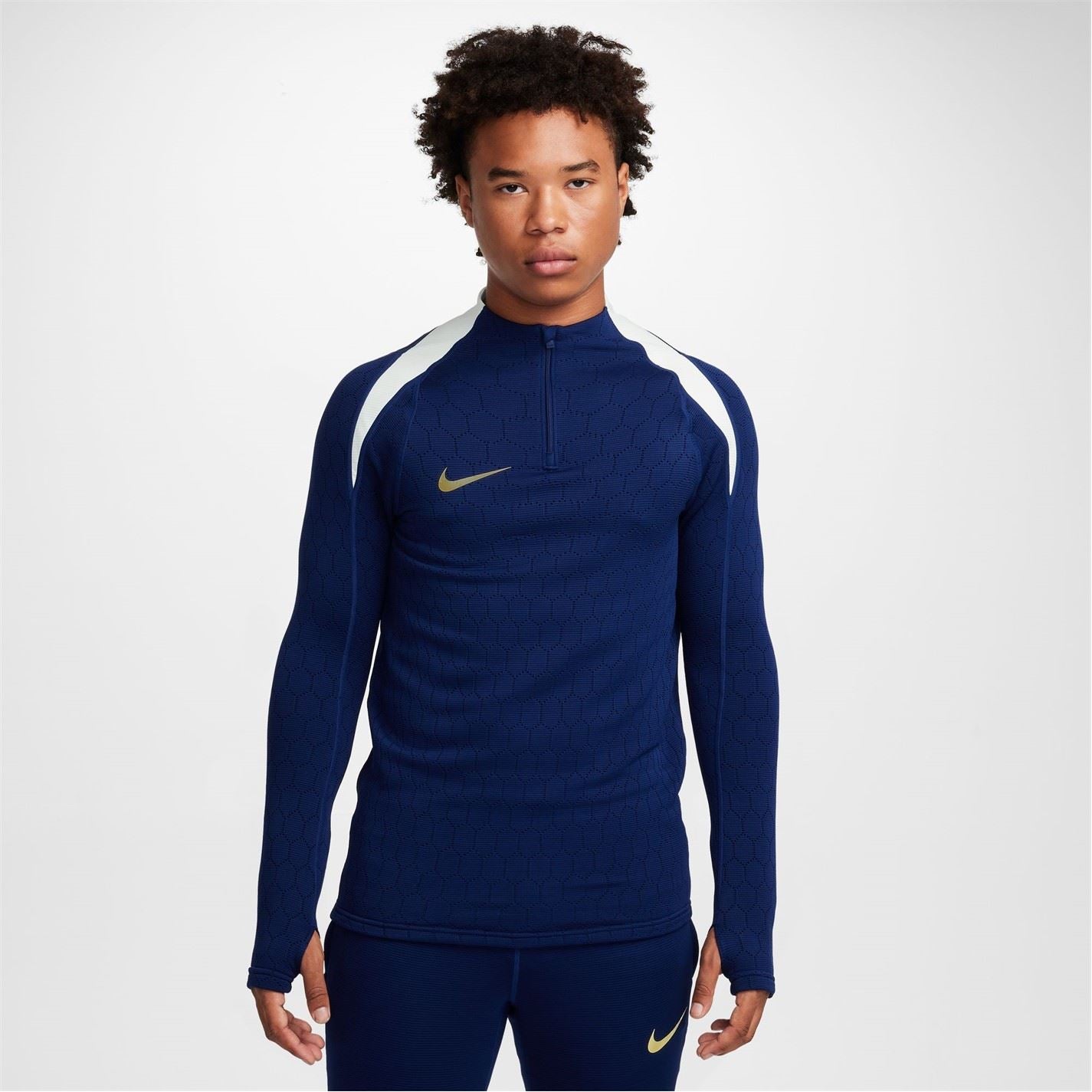Nike Mens Strike Elite Therma Fit Adv Water Repellent Drill Top