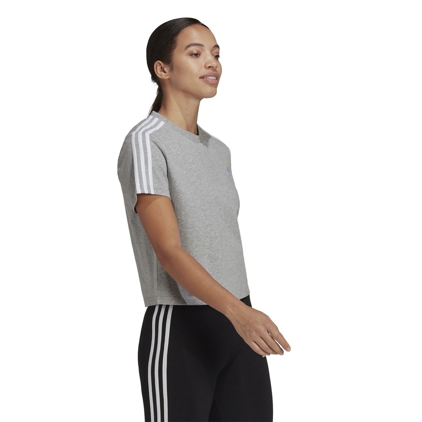 adidas Womens 3s Crop T-Shirt