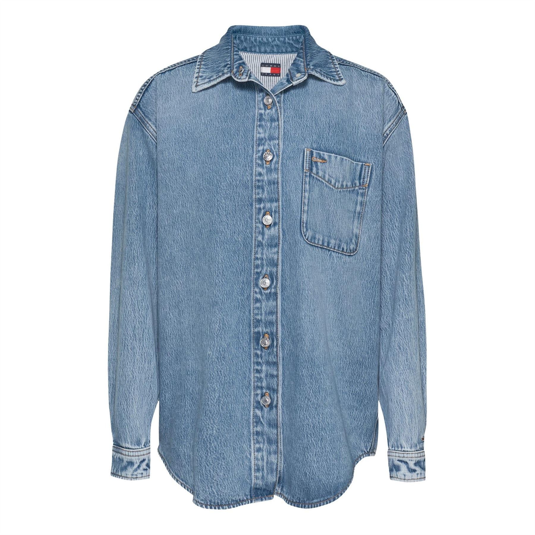 Tommy Jeans Denim Long Sleeve Relaxed Fit Shirt