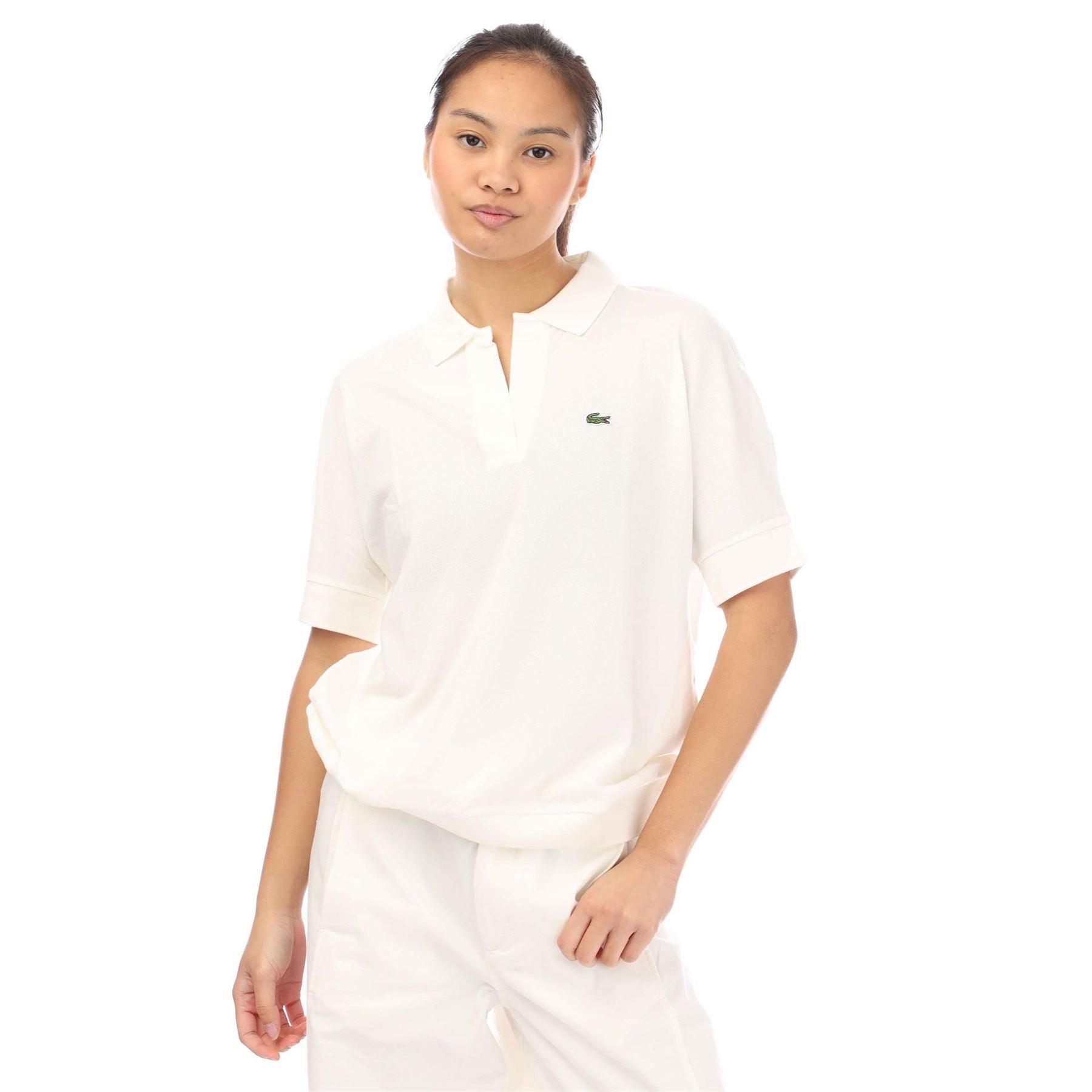 Lacoste Neck Fluid Piqué Polo Shirt