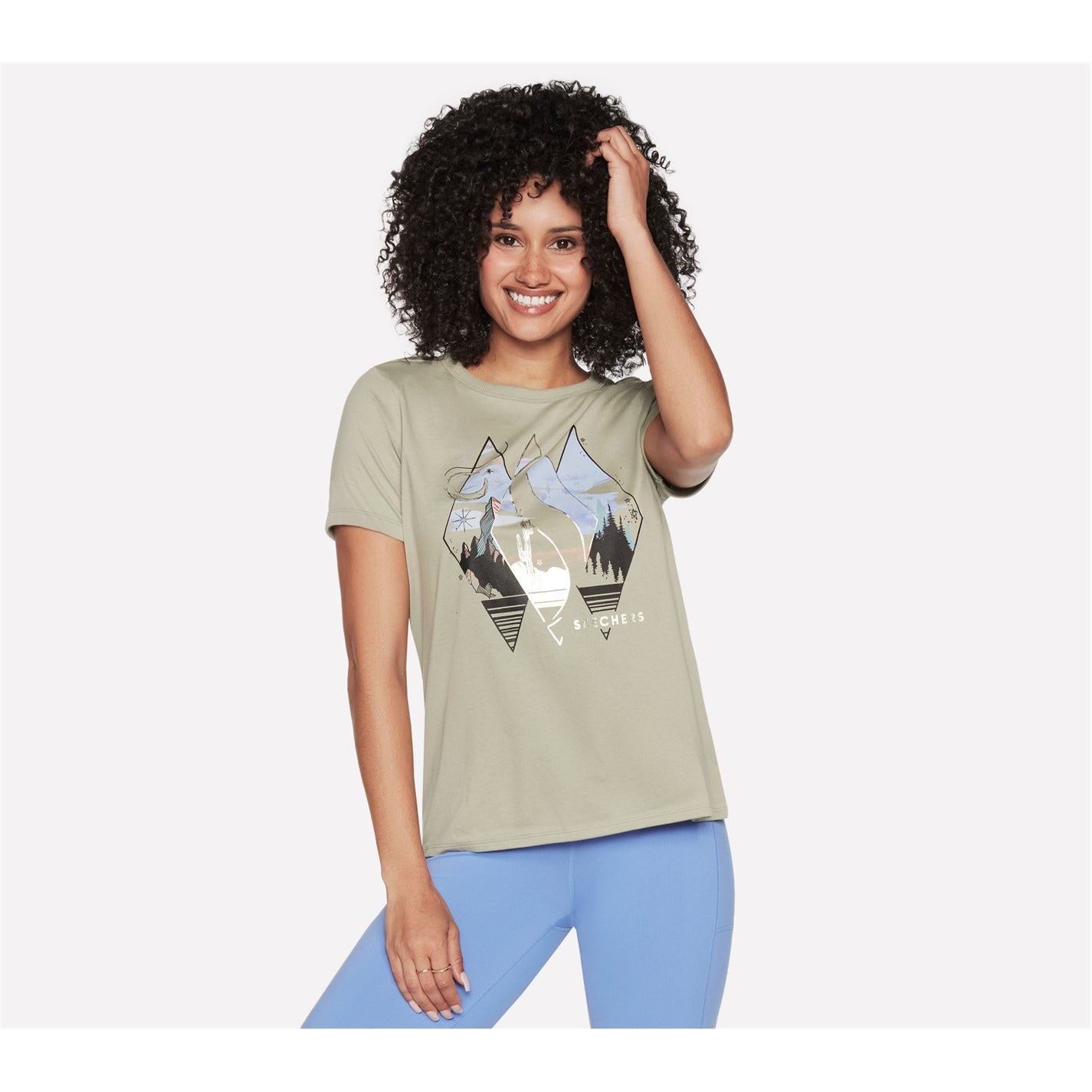 Skechers Regular Fit Short Sleeve Crew Neck T-Shirt