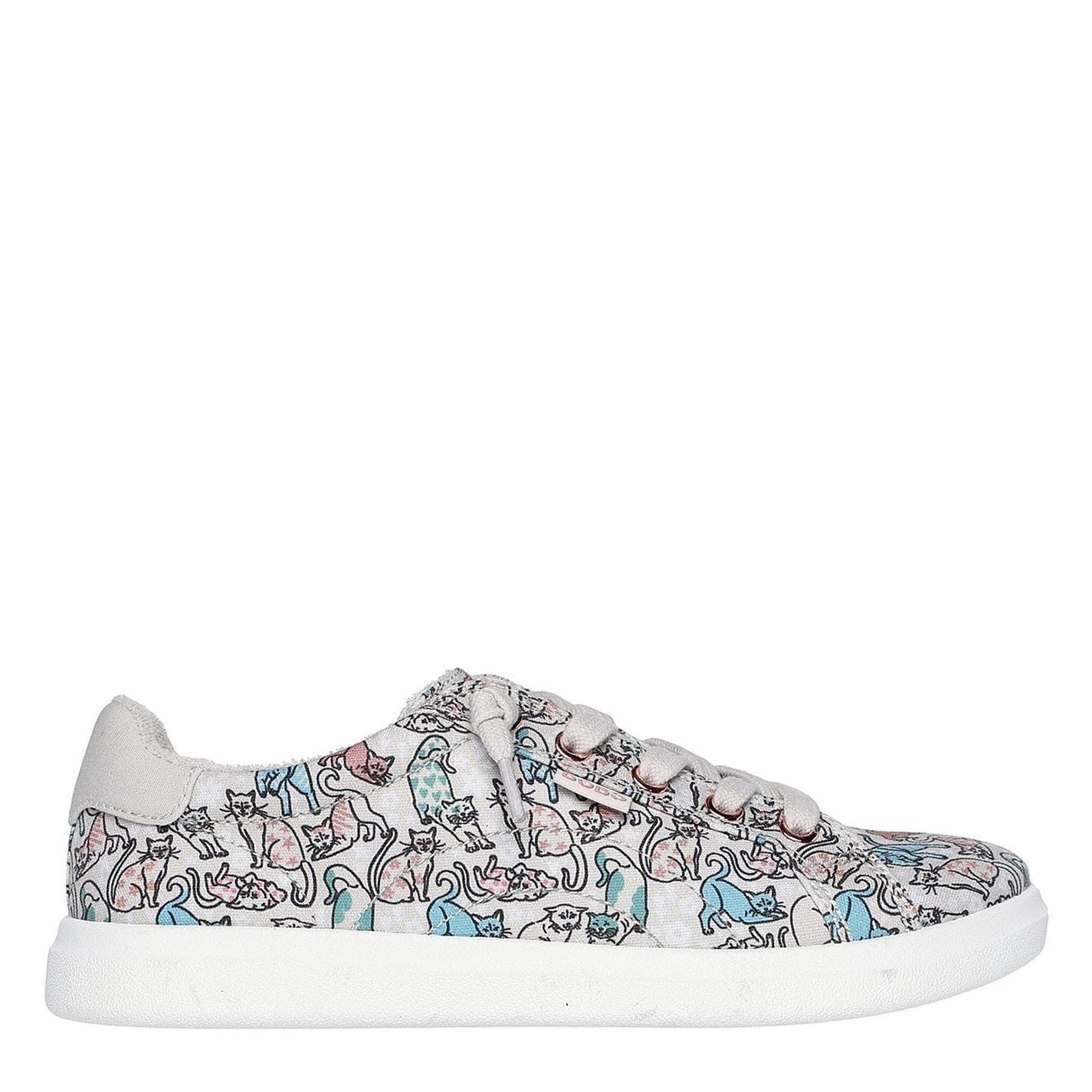 Skechers Bobs D Vine Dog Graphic Canvas Low Top Sneakers