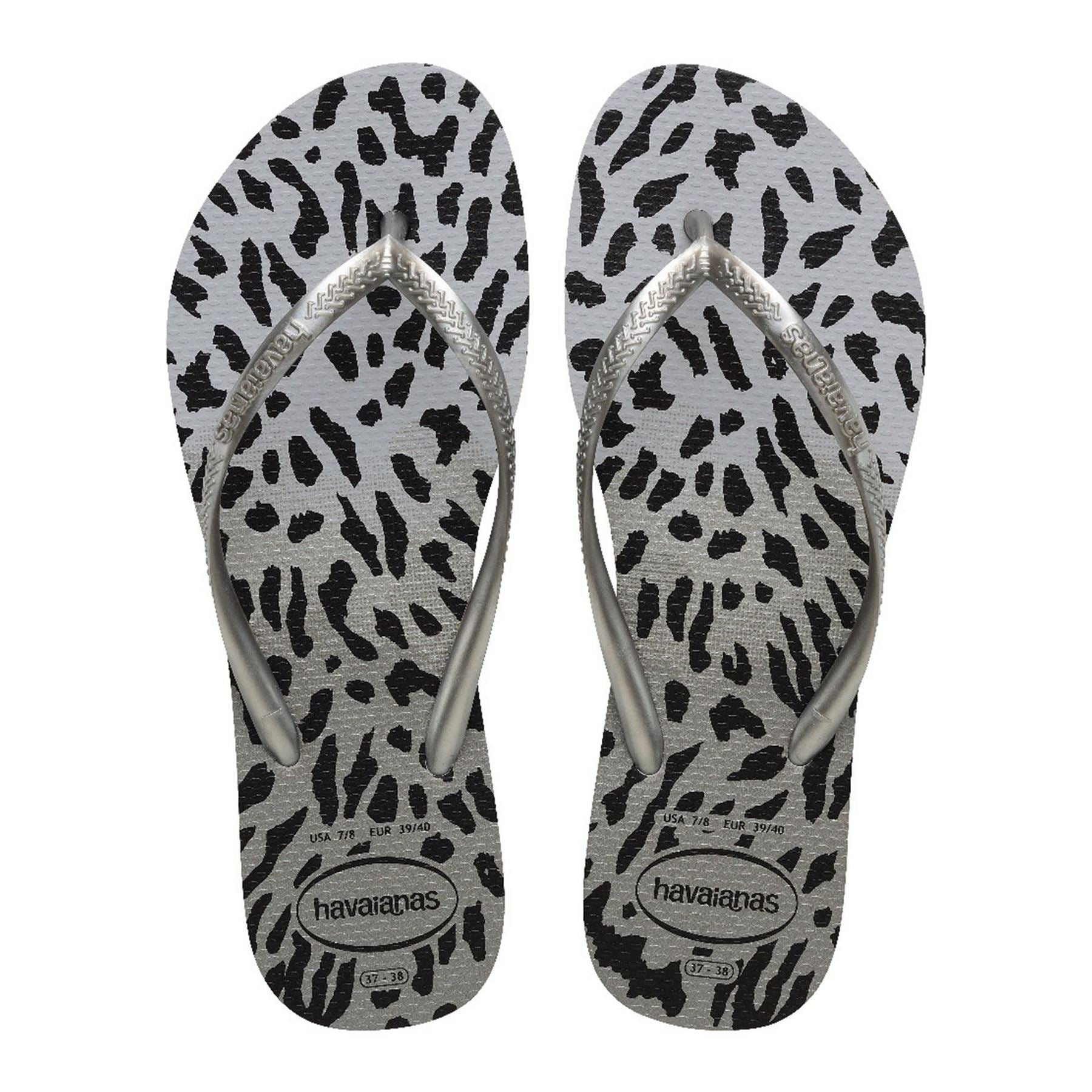 Havaianas Slim Leopard Patterned Flip Flops