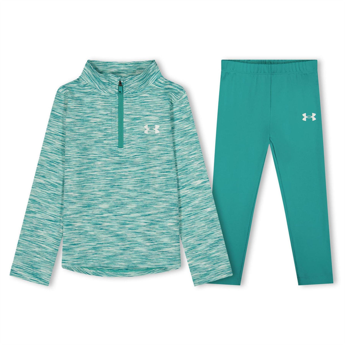 Under Armour Quarter Zip Neck Long Sleeve Sweater Top Pant Set