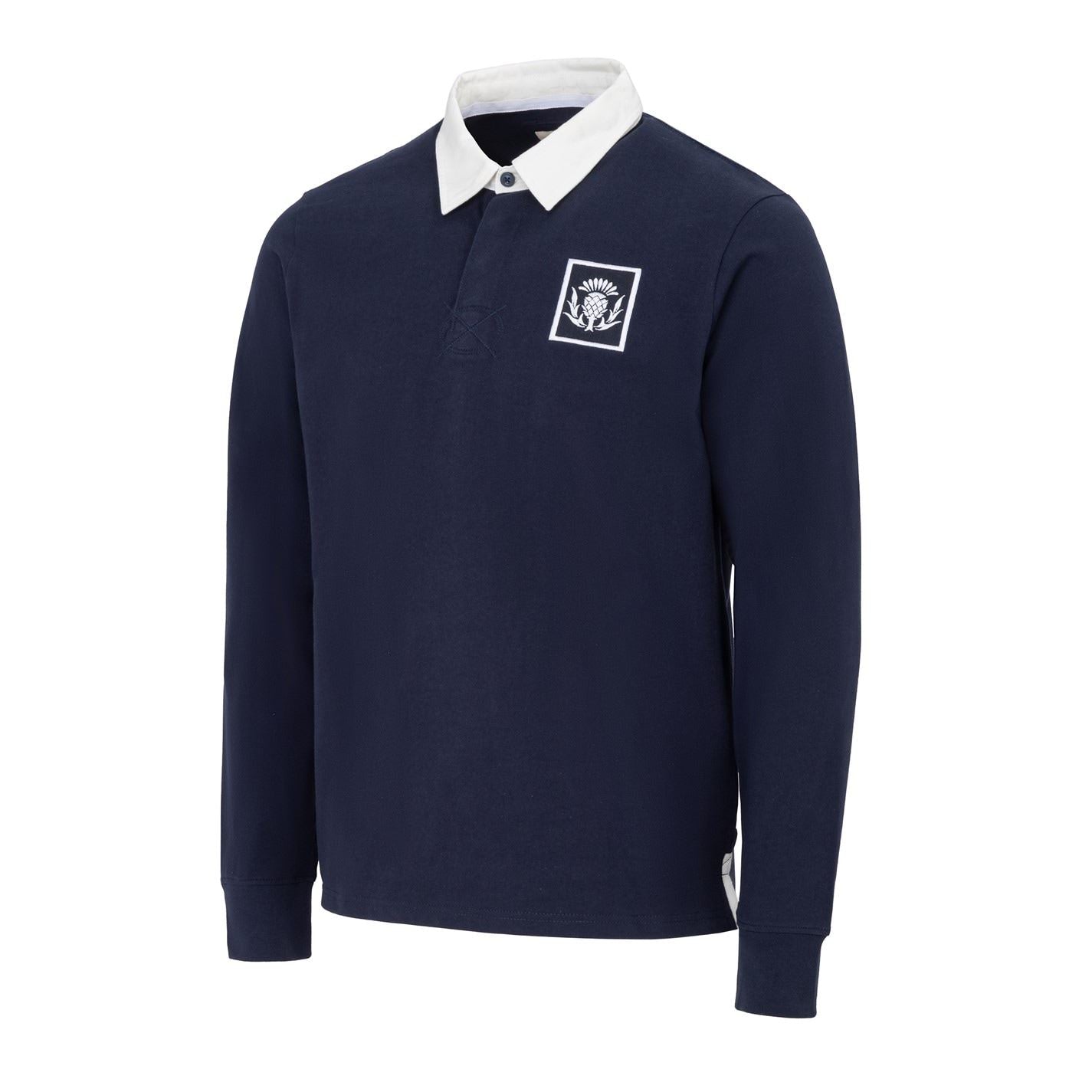 KooGa Mens Vintage Long Sleeve Rugby Shirt