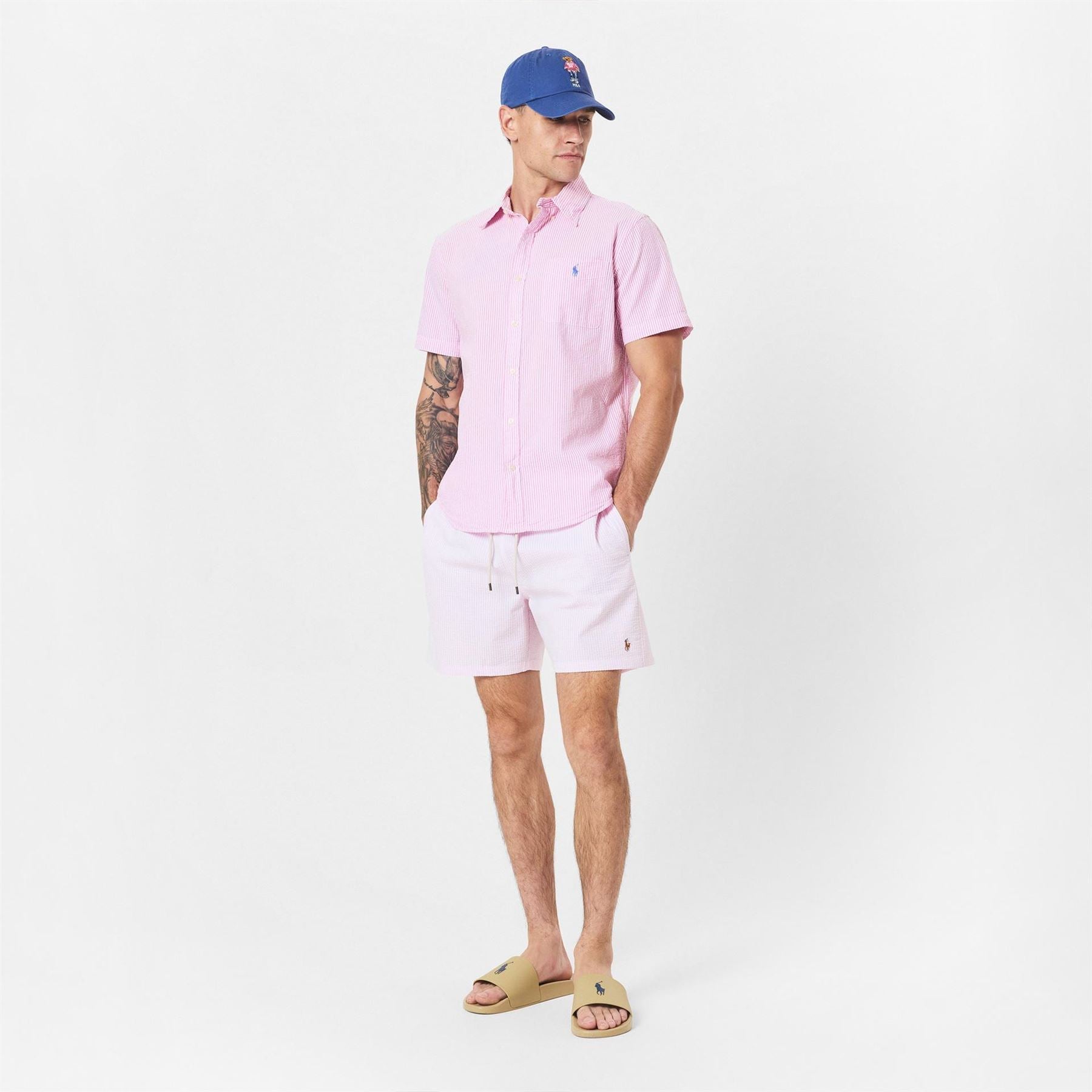 Polo Ralph Lauren Striped Seersucker Short Sleeve Patterned Shirt