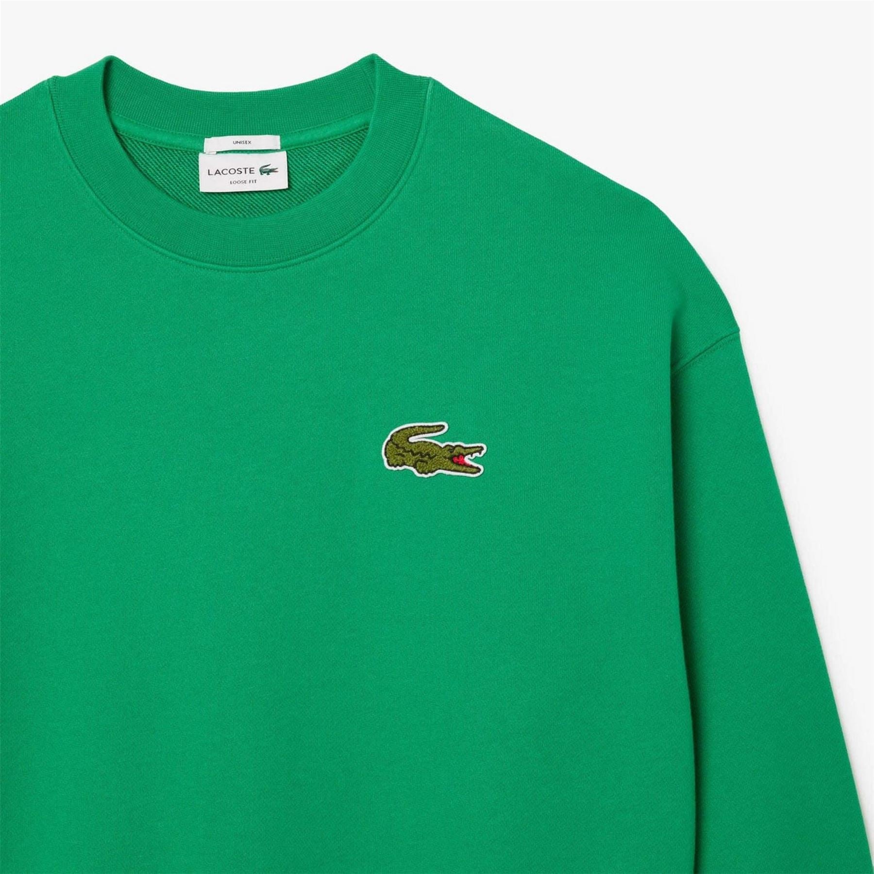 Lacoste Fit Badge Accent Fleece Sweatshirt
