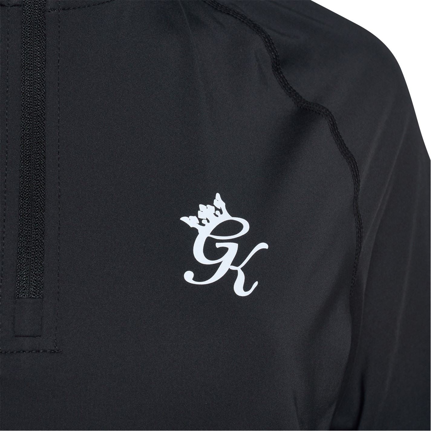 Gym King Energy Quarter Zip Funnel   Black