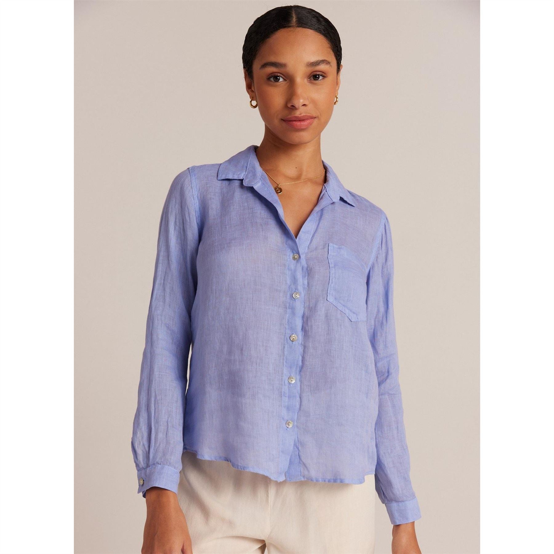 Bella Dahl Pocket Relaxed Fit Long Sleeve Shirt