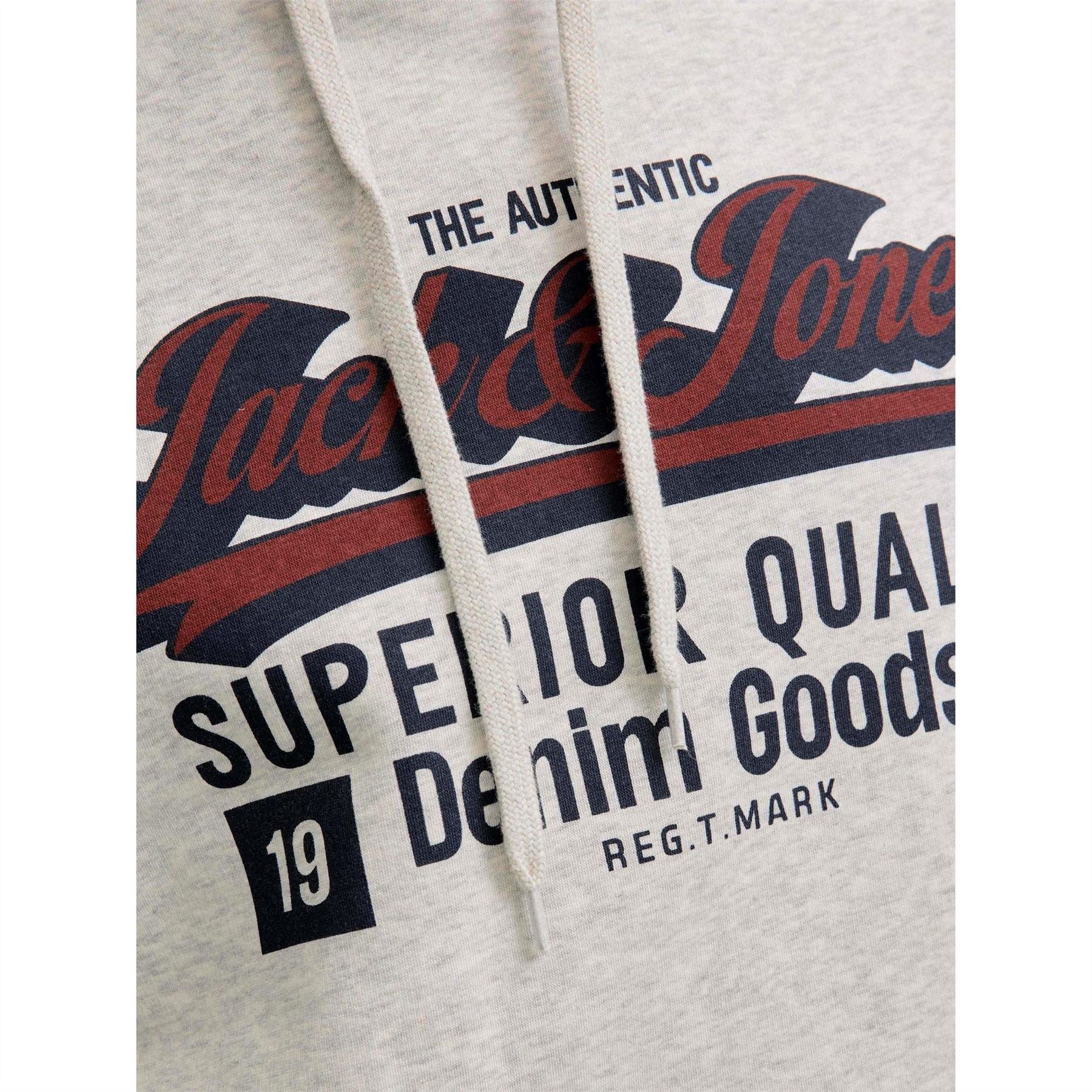 Jack and Jones Mens Logo Hoodie