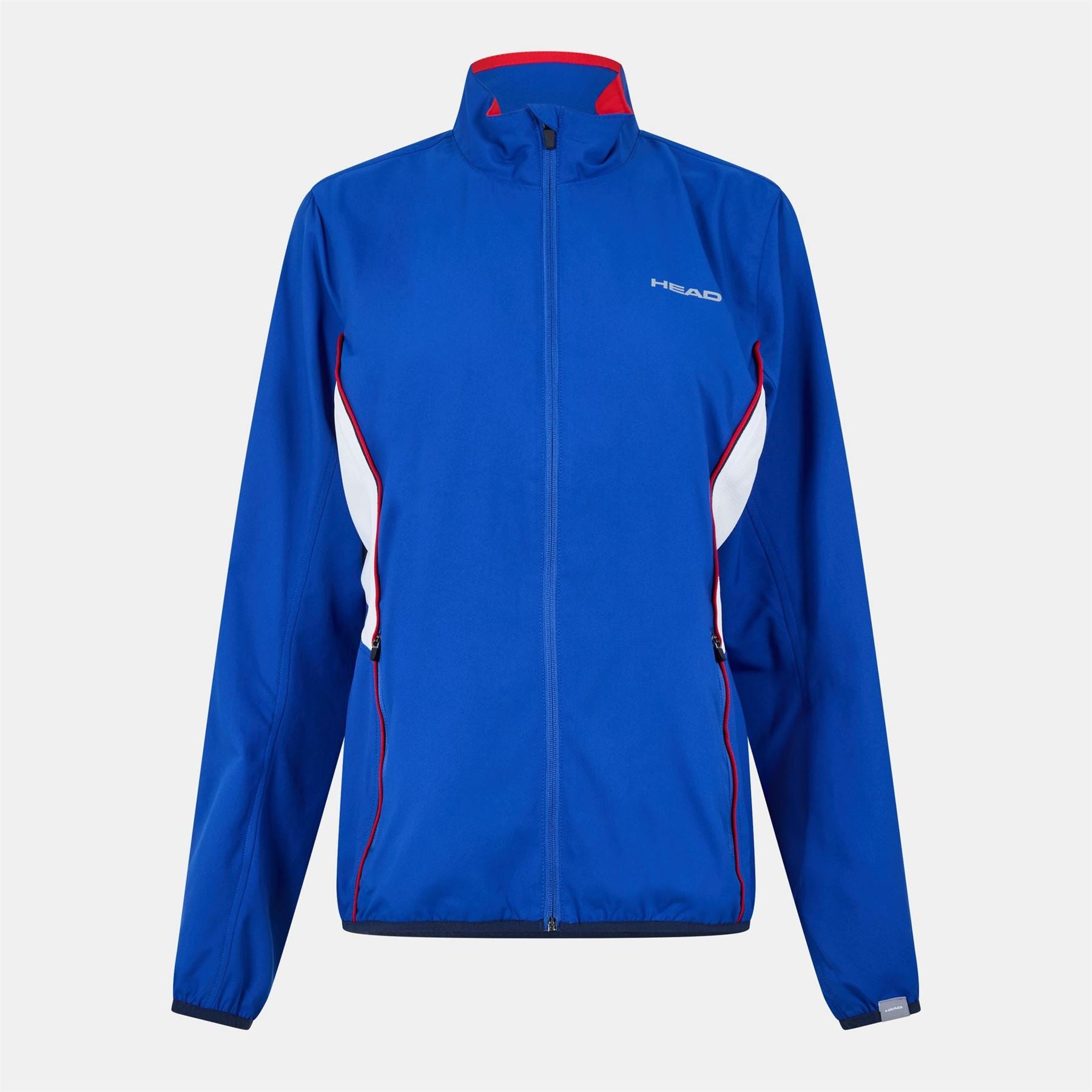 HEAD Club Solid Patterned Full Zipper Track Jacket with Logo