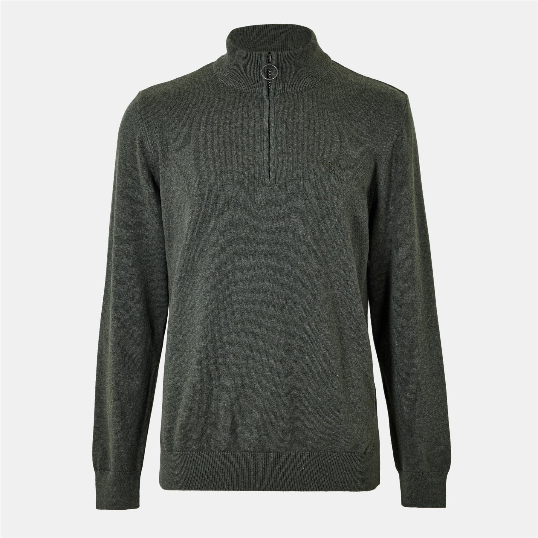 Barbour Half Zip Cotton Knitted Jumper