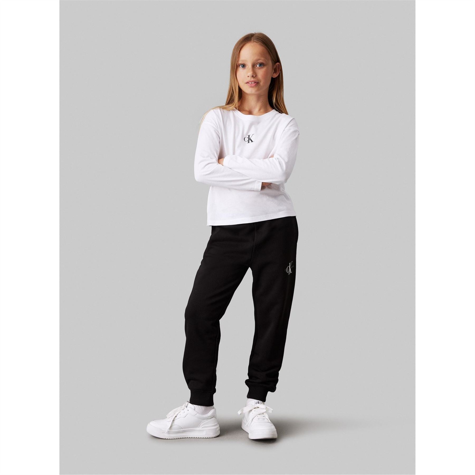 Calvin Klein Jeans Ckj Mono Closed Hem Fleece Joggers