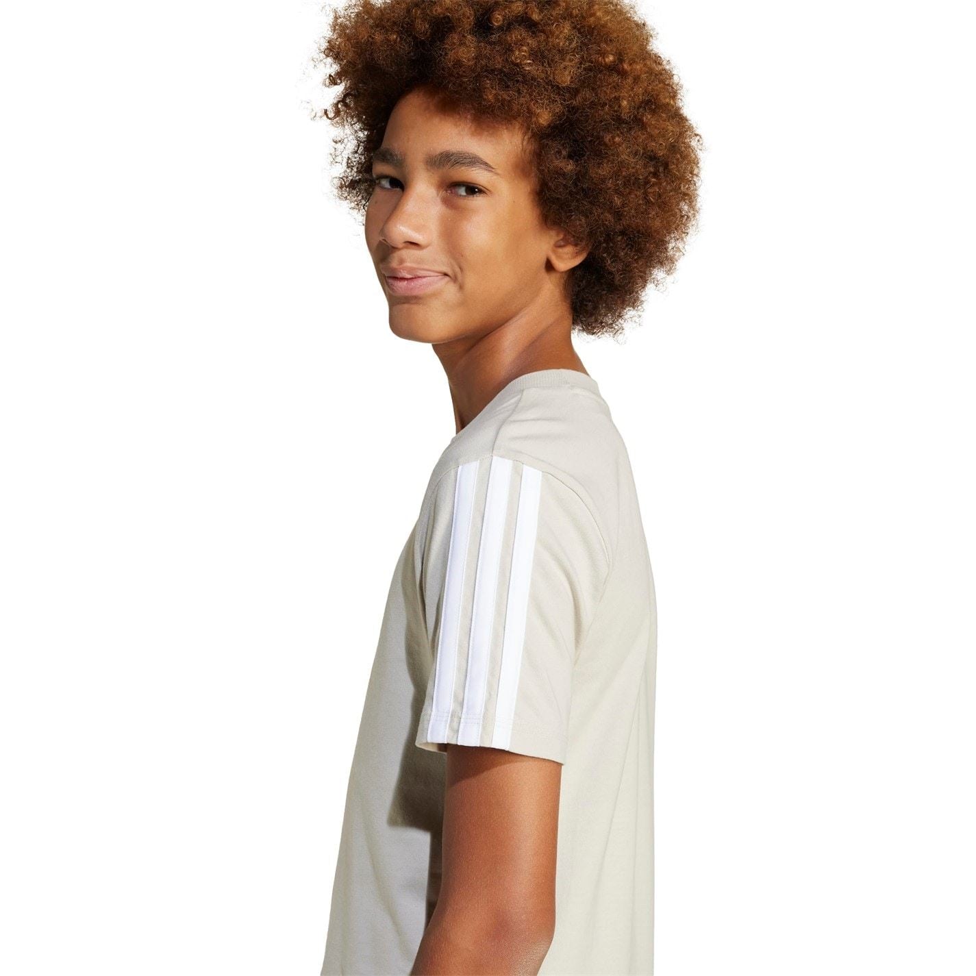 adidas 3 Stripe Essentials T-Shirt Junior