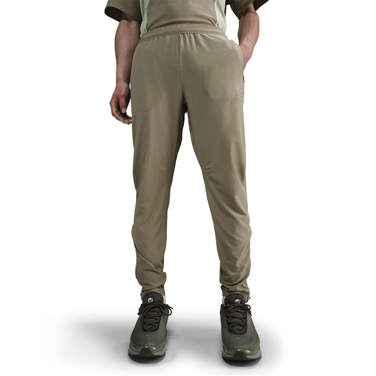 Nike Air Run Solid Patterned Track Pants