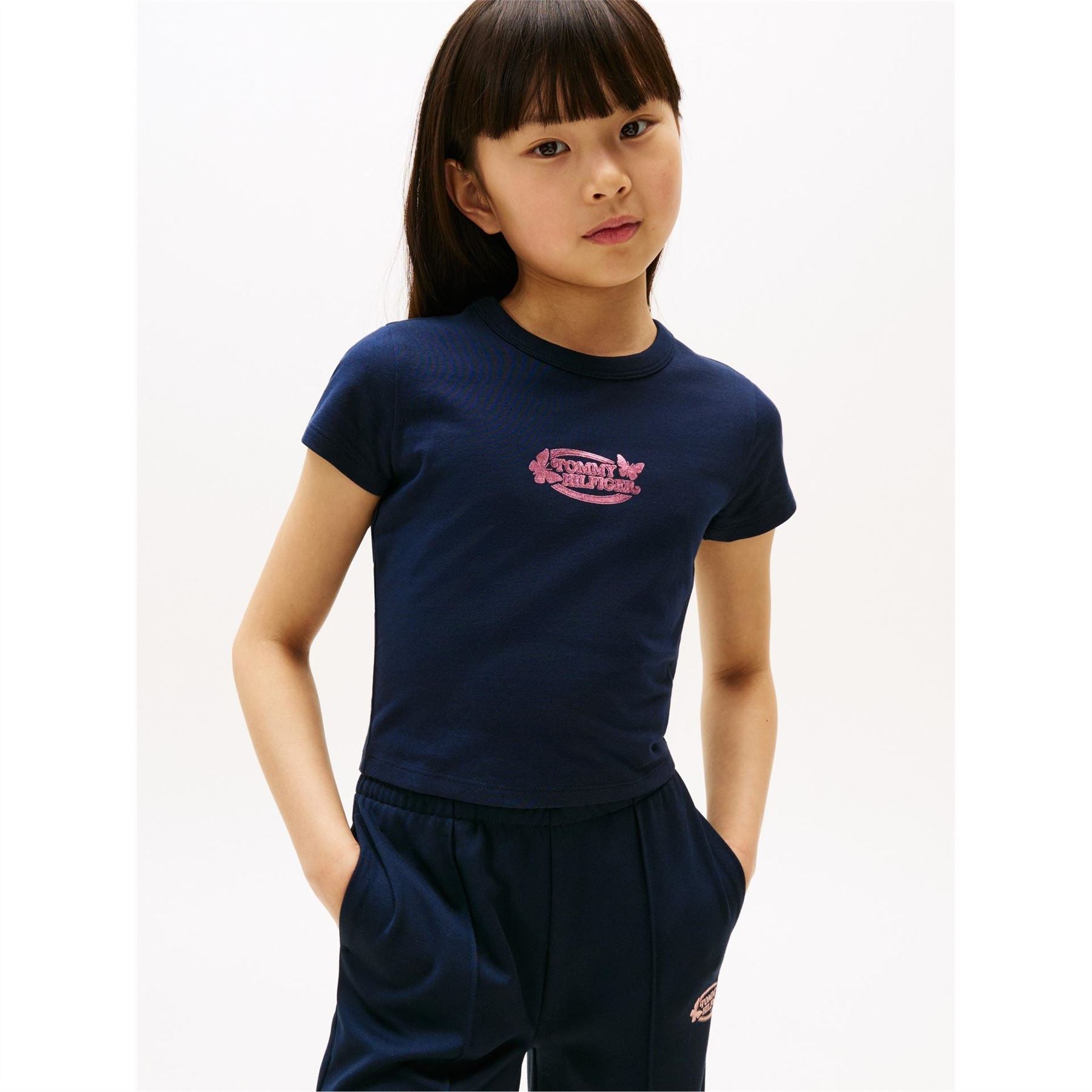 Tommy Hilfiger Butterfly Embroidered Regular Fit T-Shirt