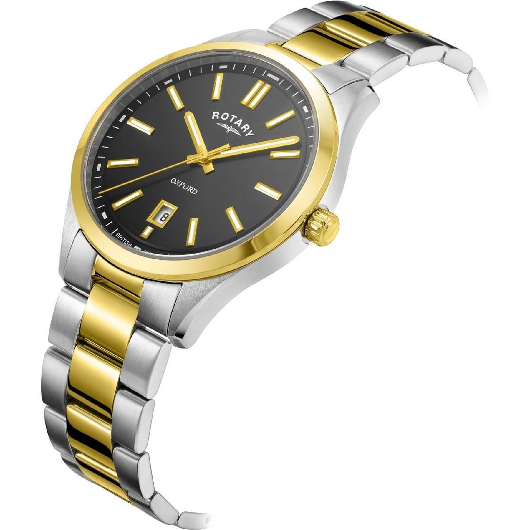 Rotary Oxford Sapphire Glass Date Watch