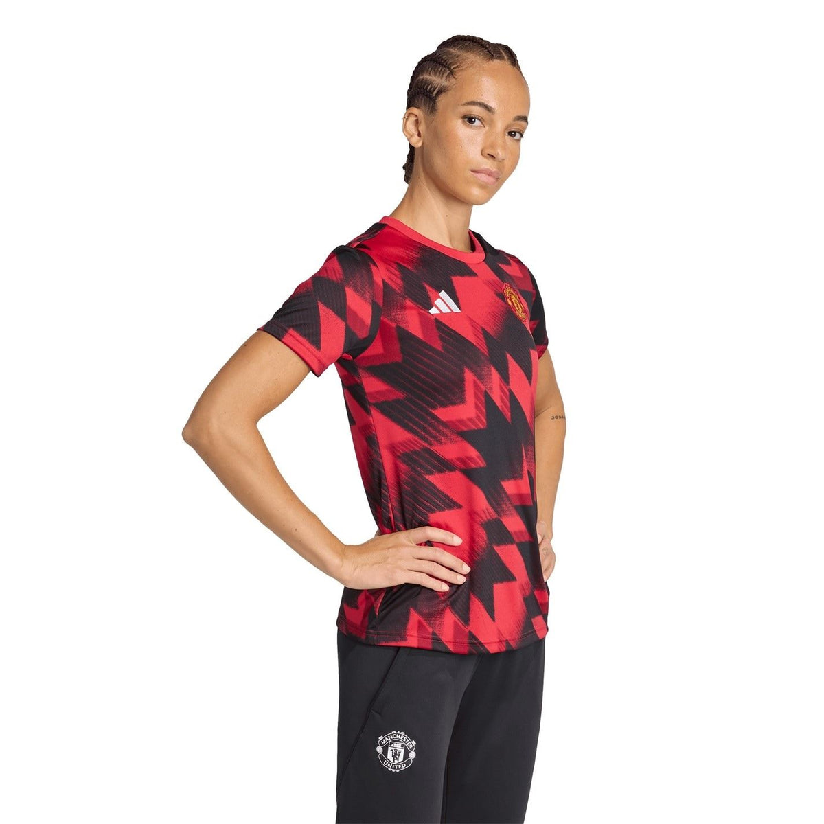 adidas Womens Manchester United Pre Match Shirt 2025 2026