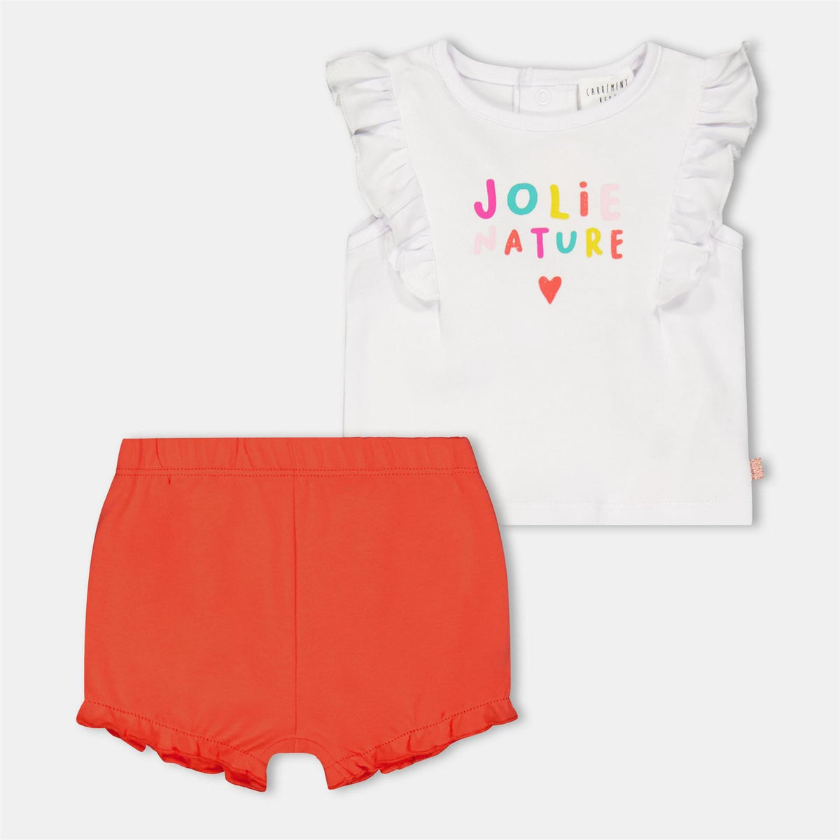 Carrement Beau Lettering Crew Neck Sleeveless Tank Short Set