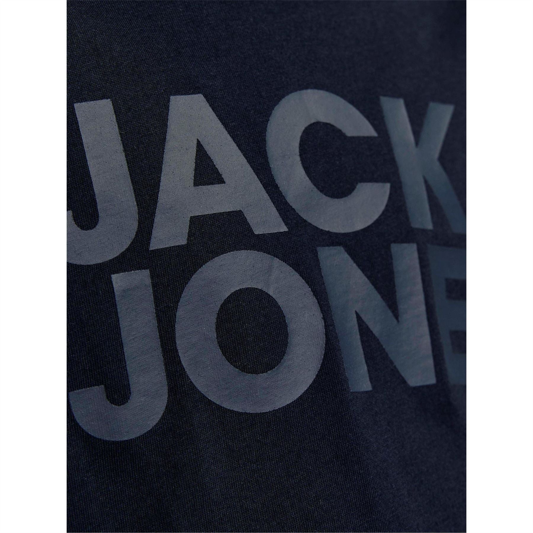 Jack and Jones Logo Print Crew Neck Short Sleeve Jersey T-Shirt
