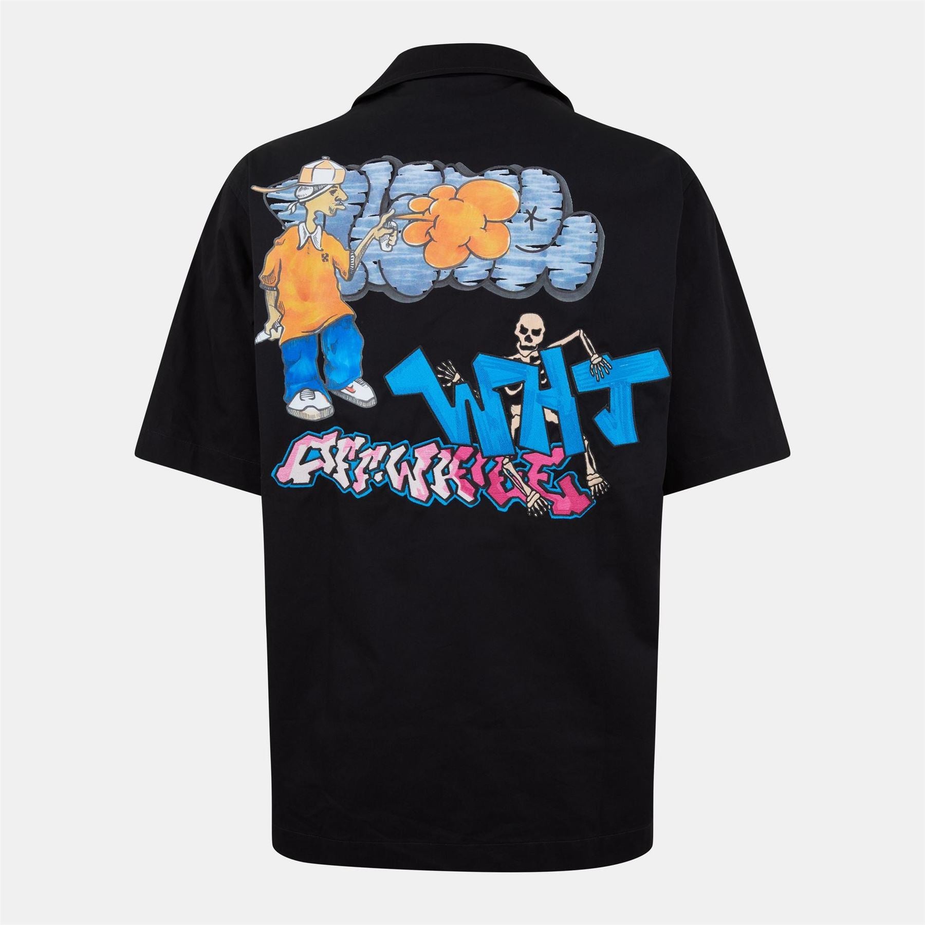 Off White Holiday Shirt, Holiday Themed