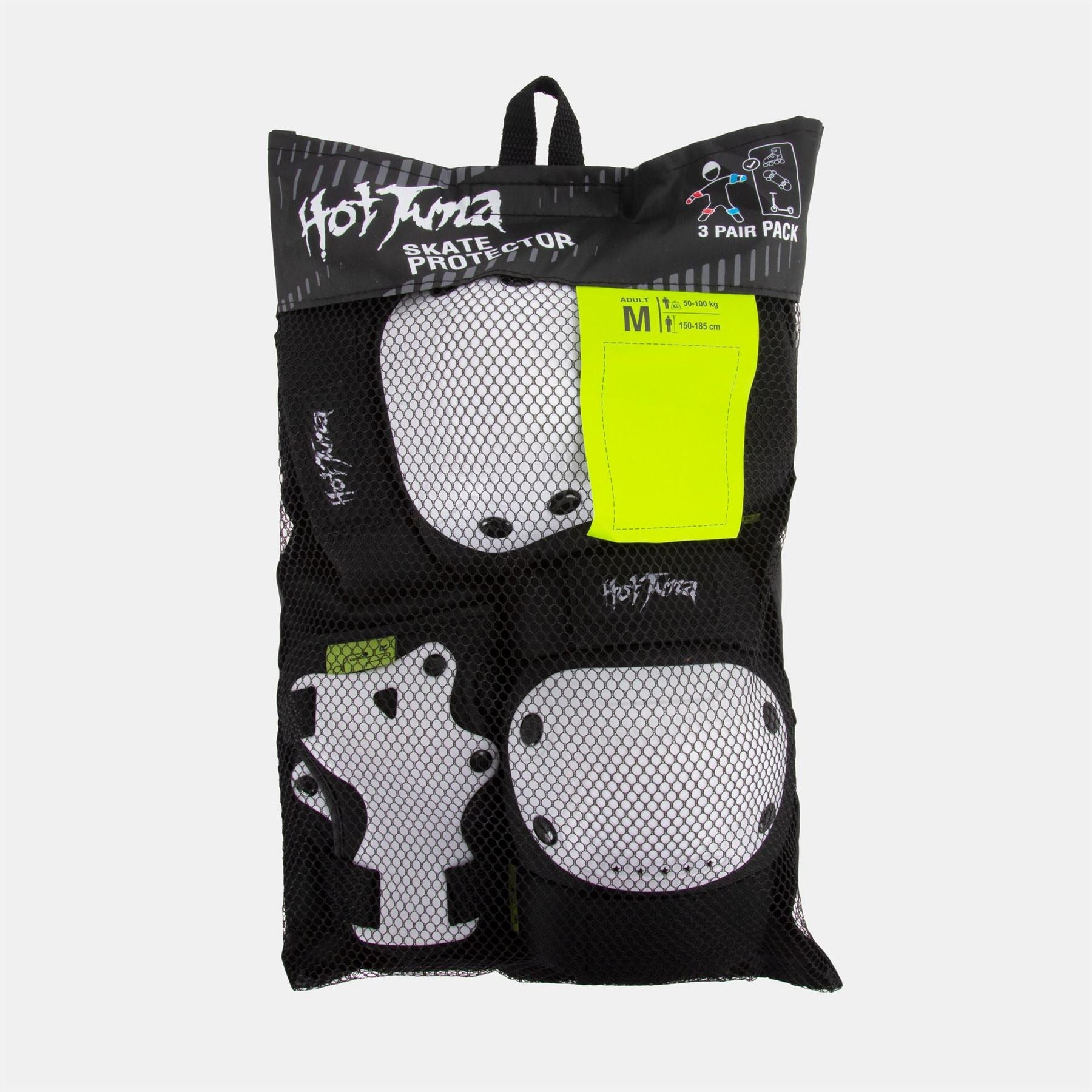 Hot Tuna Skate Protector 3pc Set   Knee Pads Elbow Pad And Wrist Guards