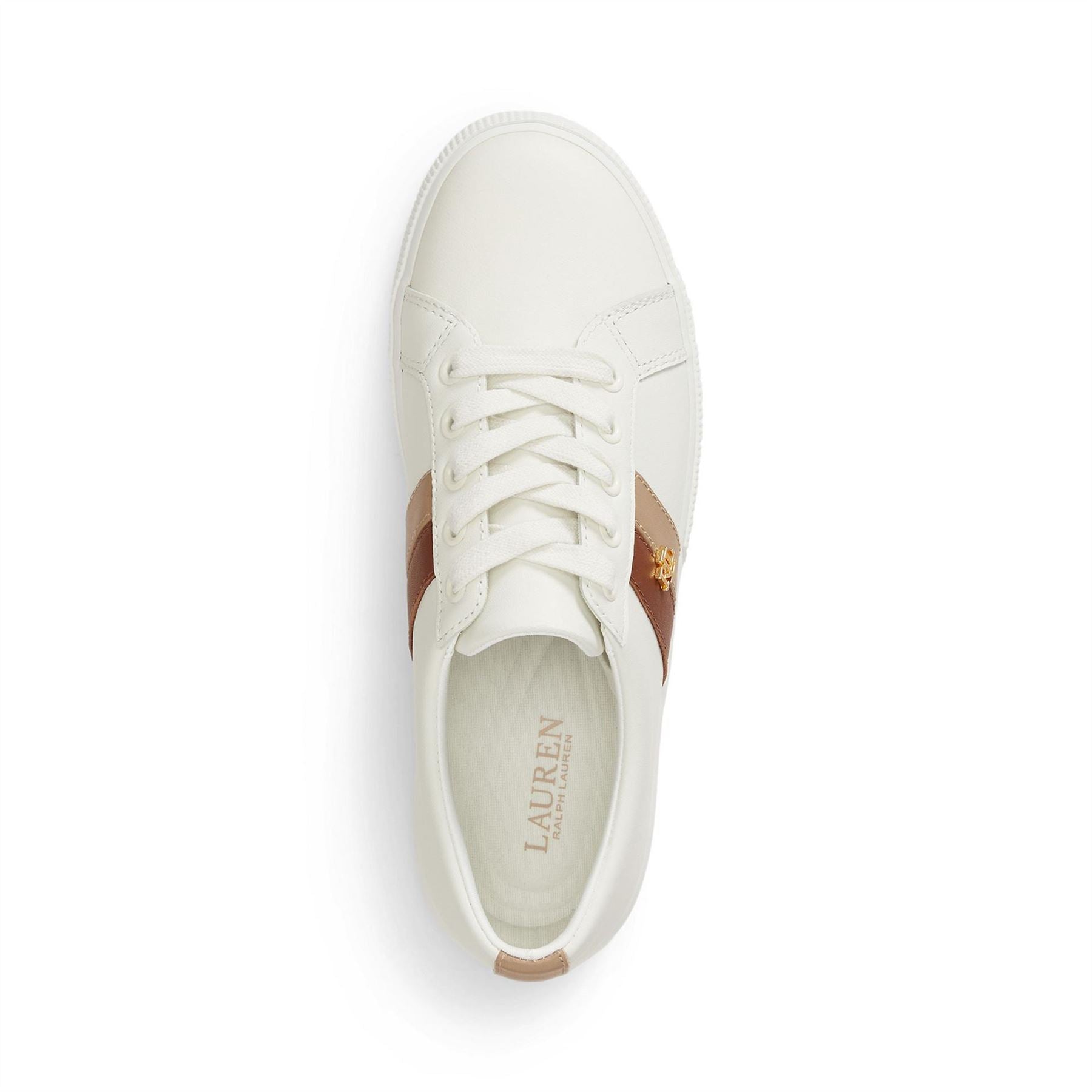 Lauren by Ralph Lauren Janson Leather Court Trainers