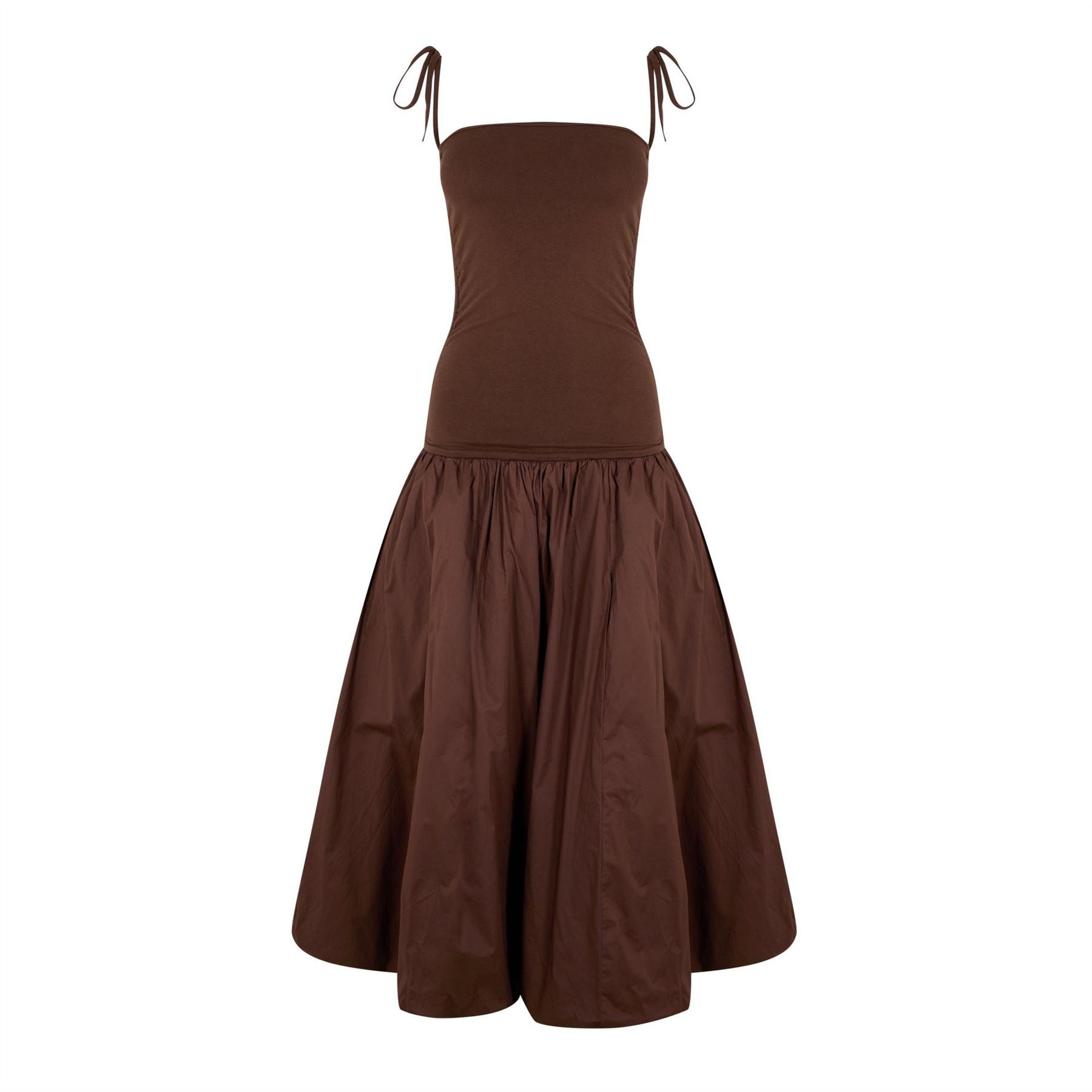 AmyLynn Amy Lynn Alexa Shoulder Tie Ultra Mini Peplum Dress