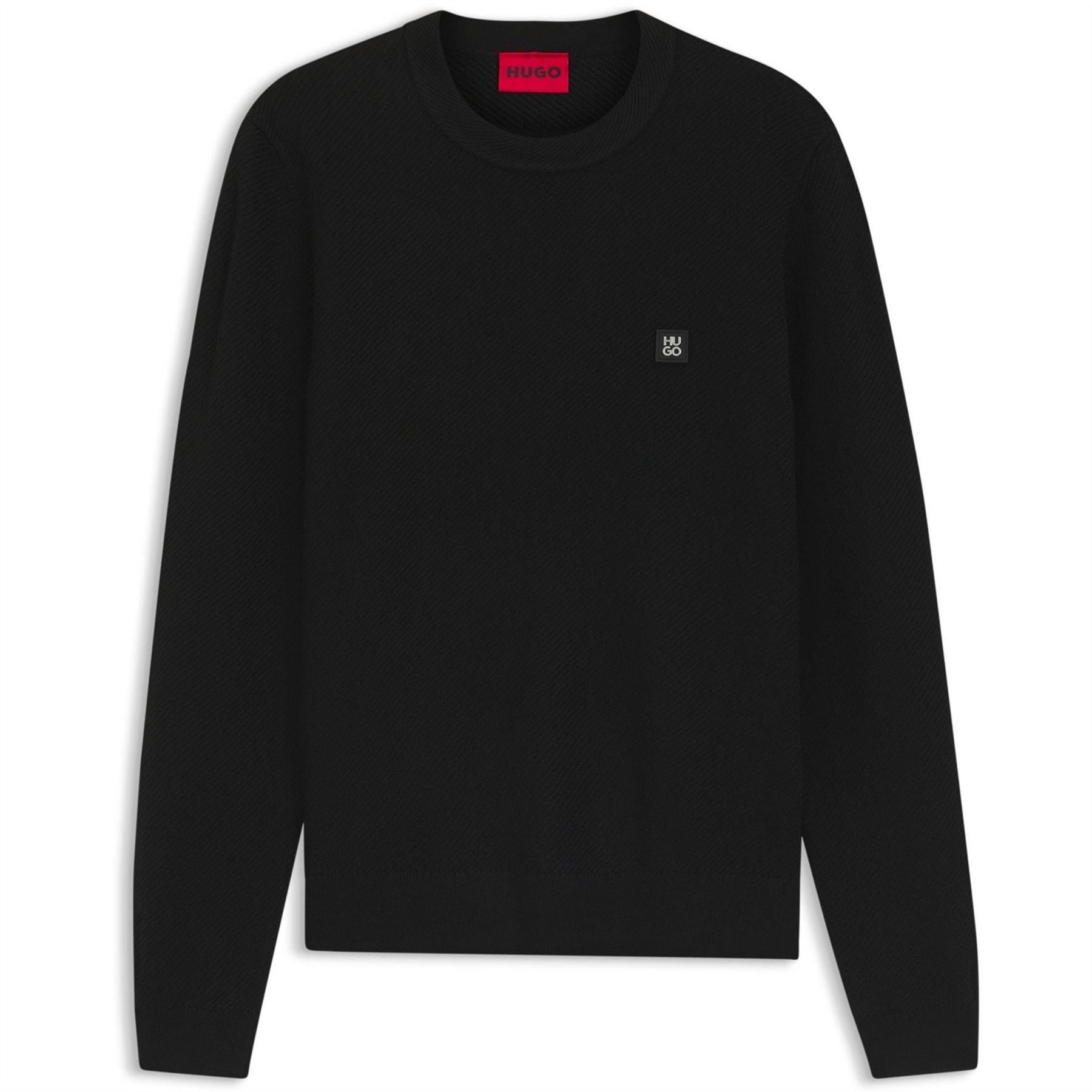 Hugo HUGO Crew Neck Wool Jumper with Logo Detail (Setal)