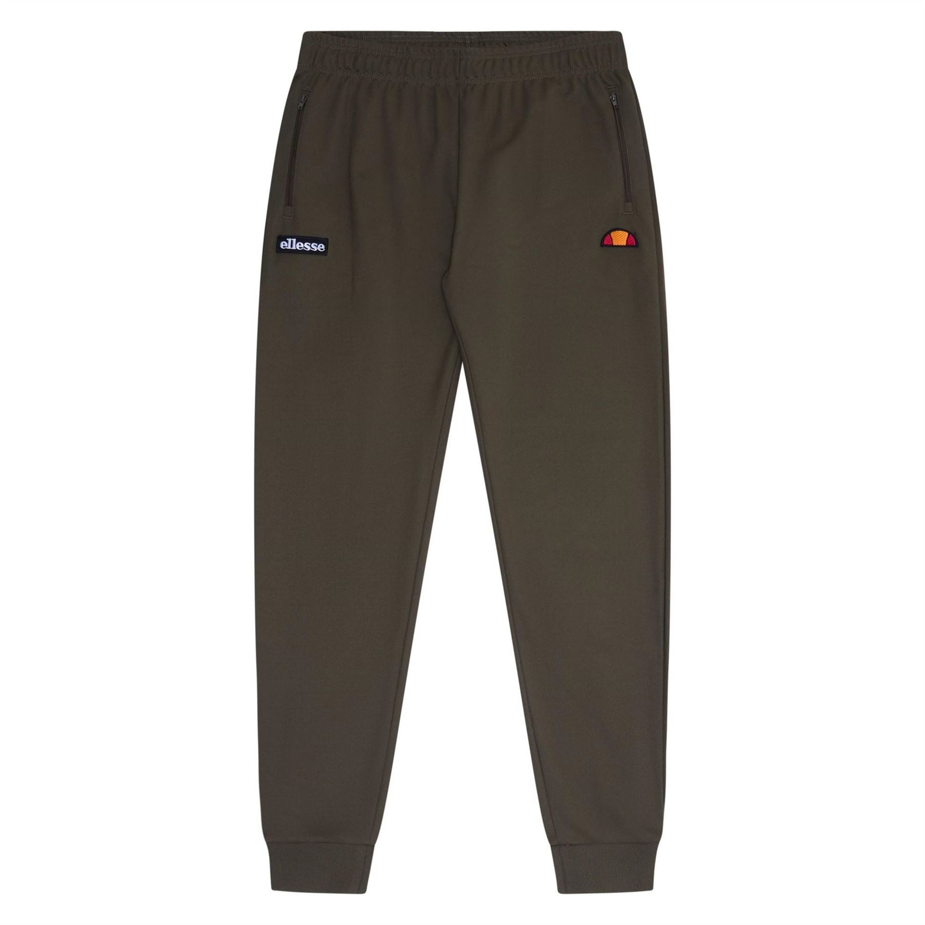 Ellesse Bertoni Solid Patterned Ribbed Cuff Joggers