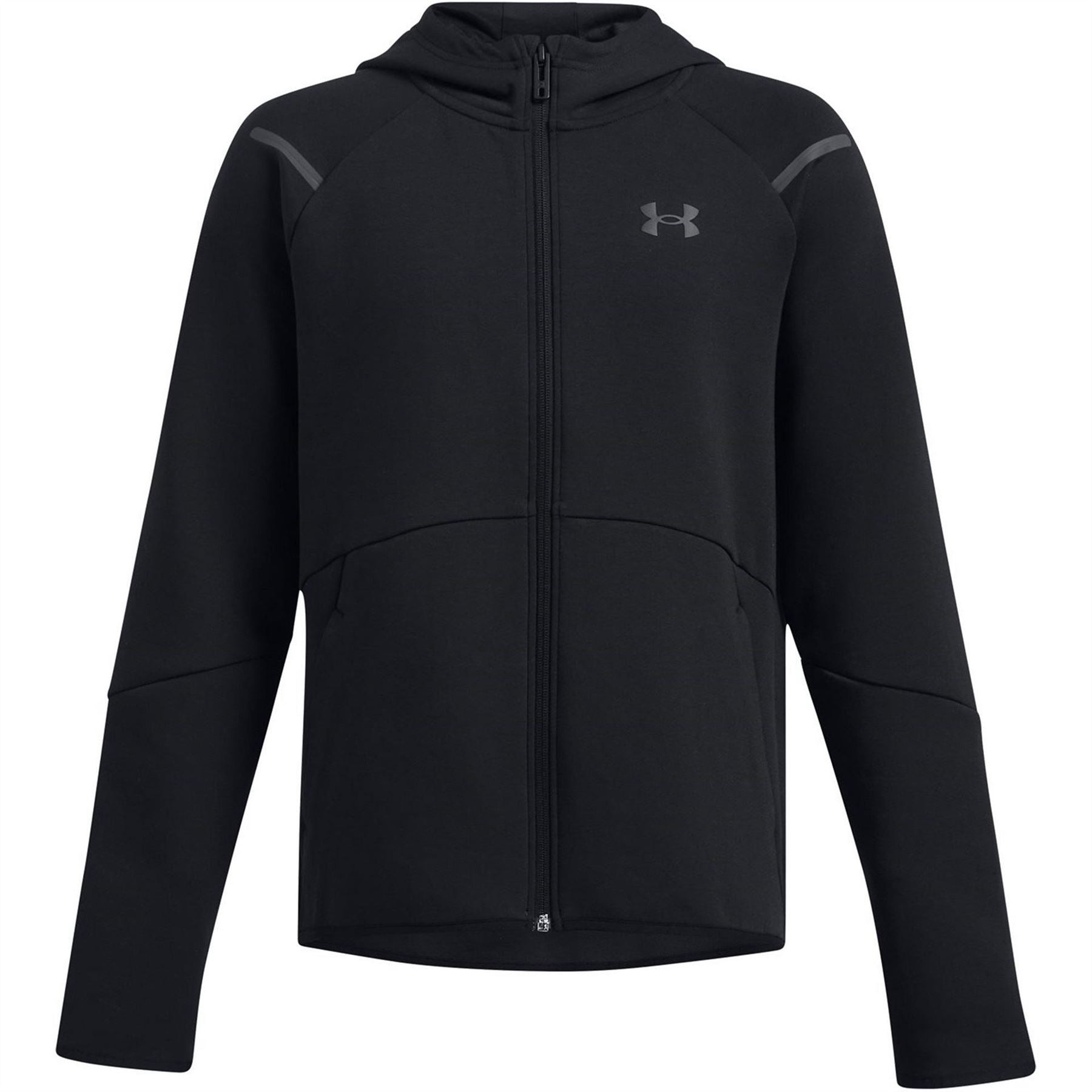 Under Armour Solid Patterned Hooded Full Zipper Zipped Pocket Sweat Jacket