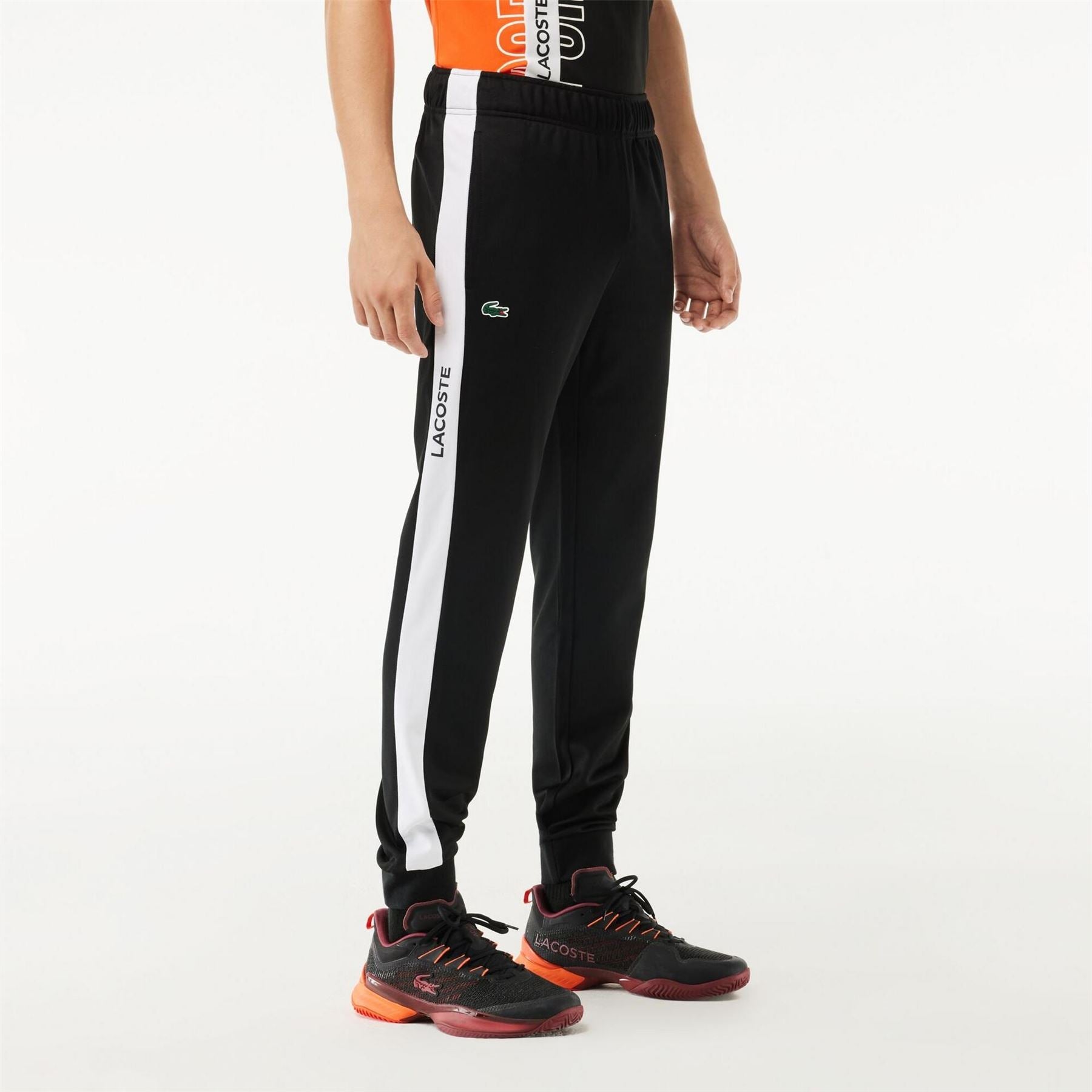 Lacoste Vertical Logo Color Block Slim Cut Track Pants