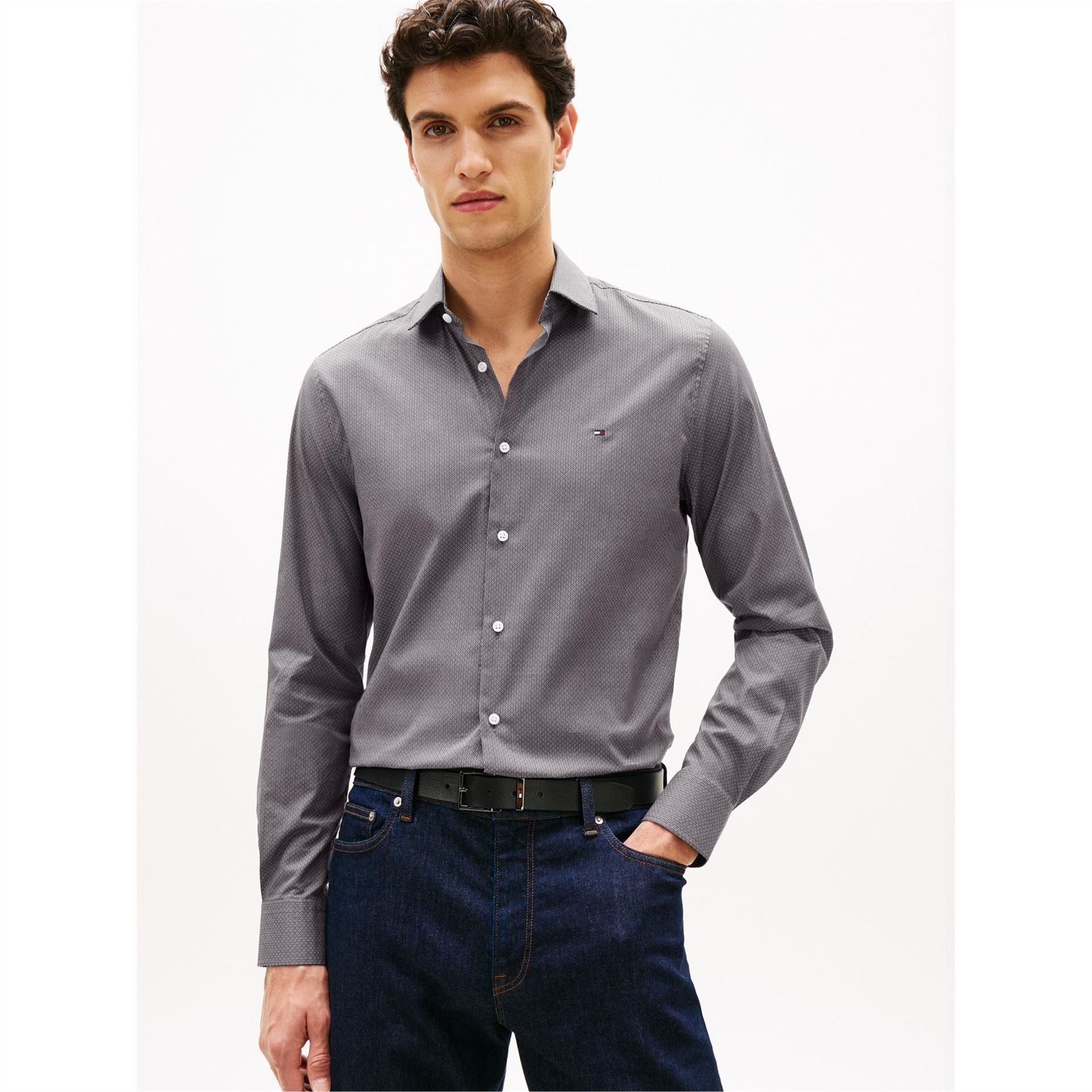 Tommy Hilfiger Long Sleeve Patterned Shirt