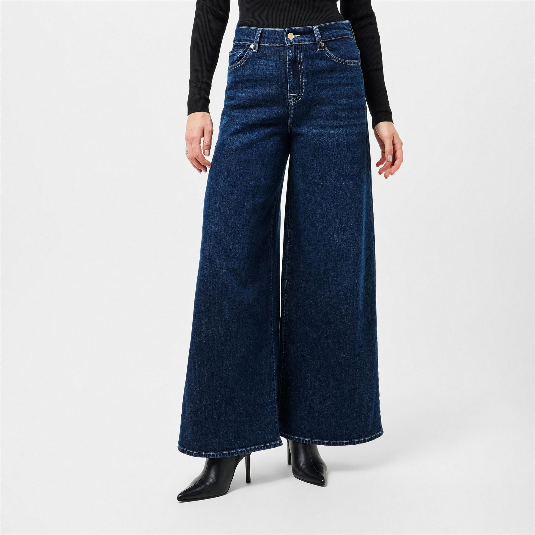 7 For All Mankind Marie Wide Leg Wide Fit Jeans