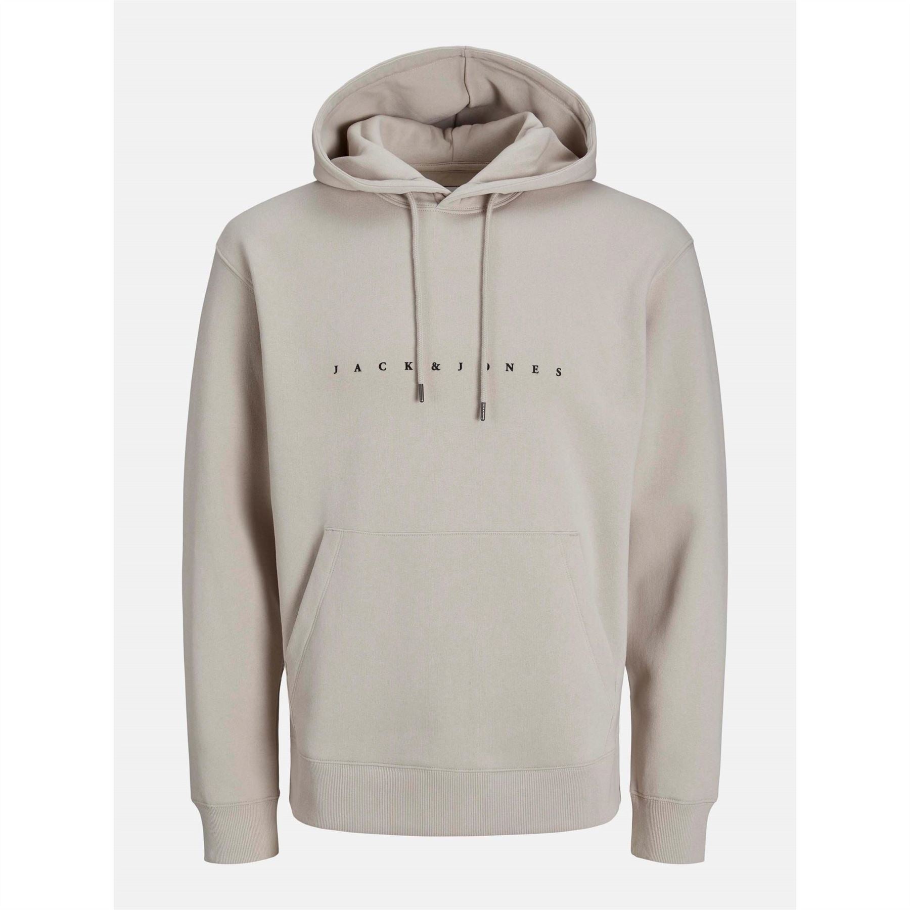 Jack and Jones Star Kangaroo Pocket Hooded Long Sleeve Sweatshirt