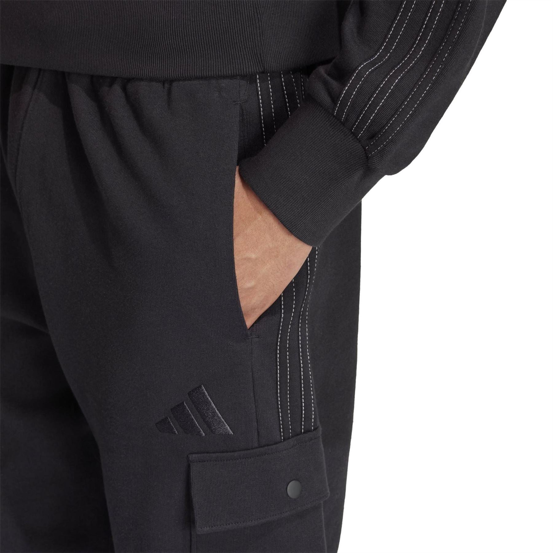 adidas Mens All Szn French Terry Graphic Seasonal Jogging Bottoms