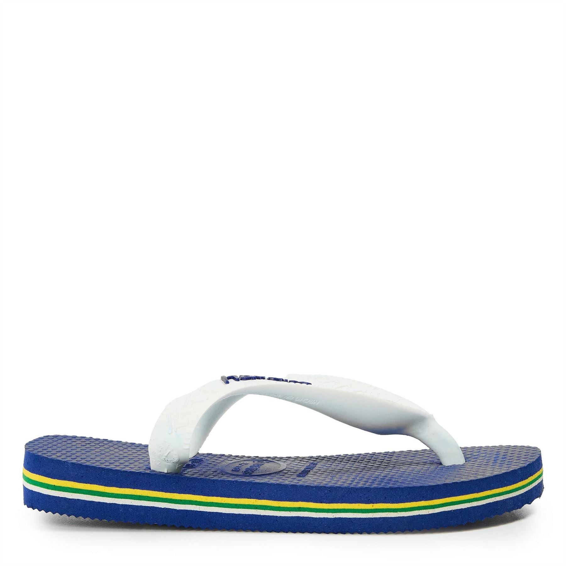 Havaianas Brasil Logo Marine Blue 25 26 Flip Flops Unisex Kids