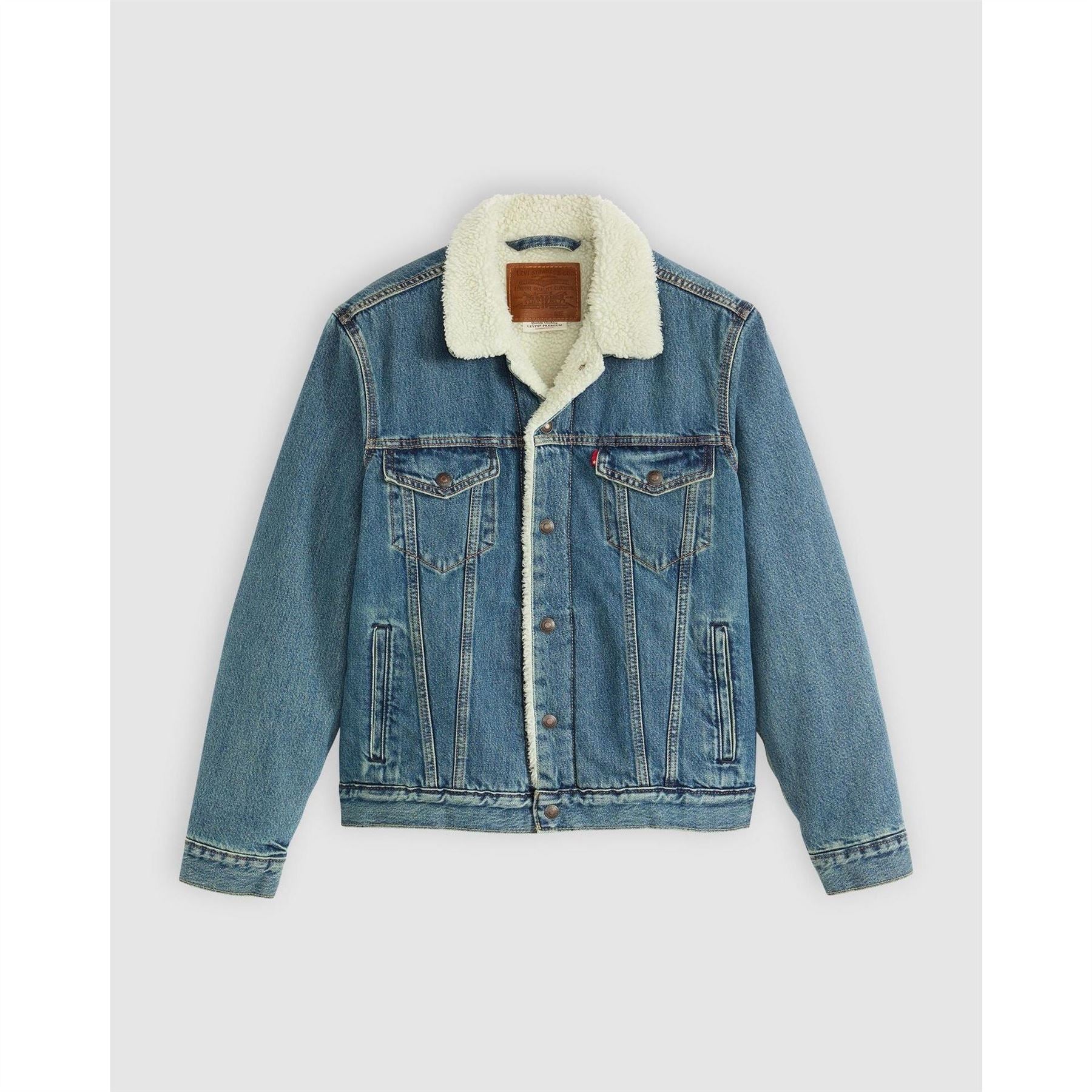 Levis Type 3 Sherpa Cotton Mix Long Sleeve Denim Jacket