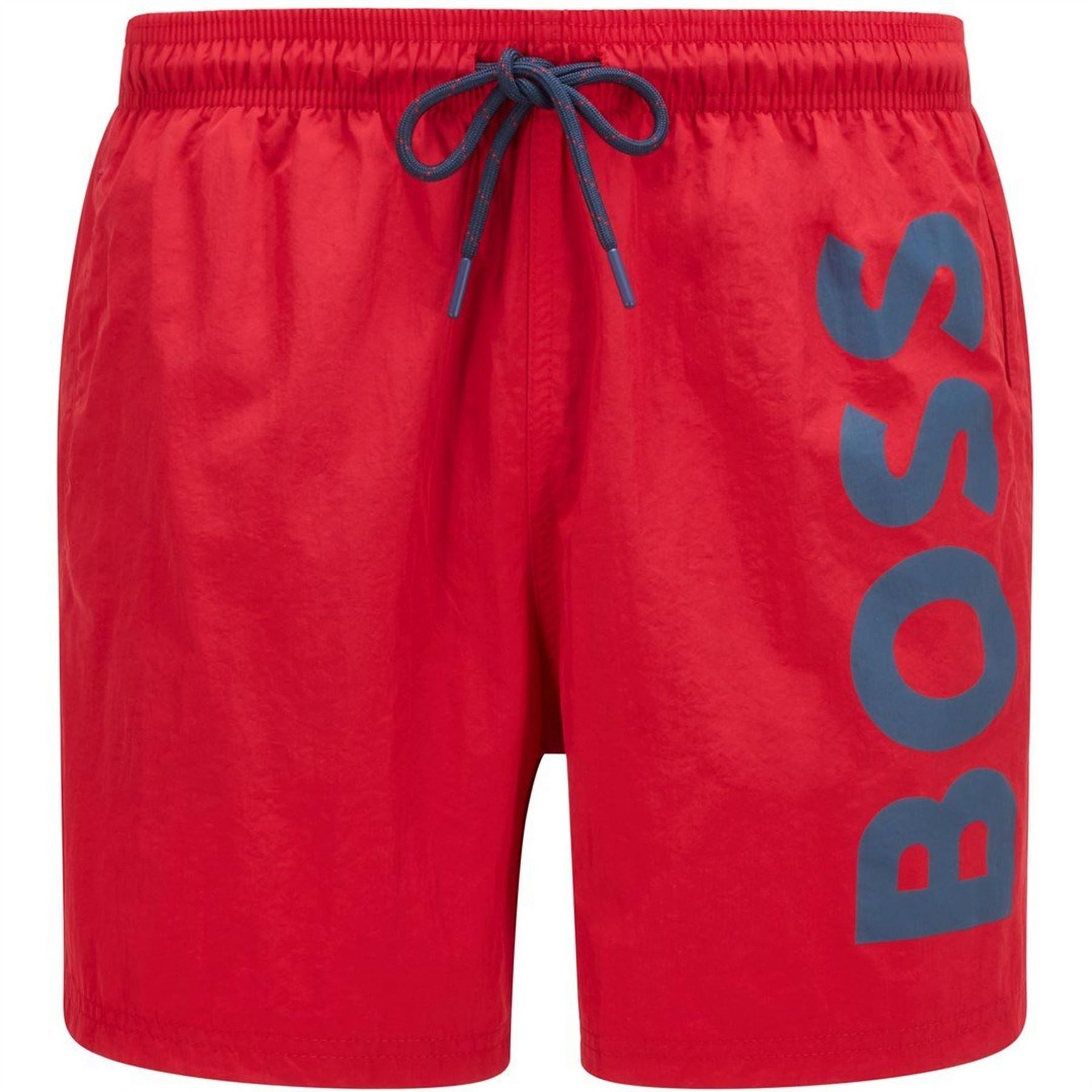 Boss Octopus Swim Shorts With Bold  Branding
