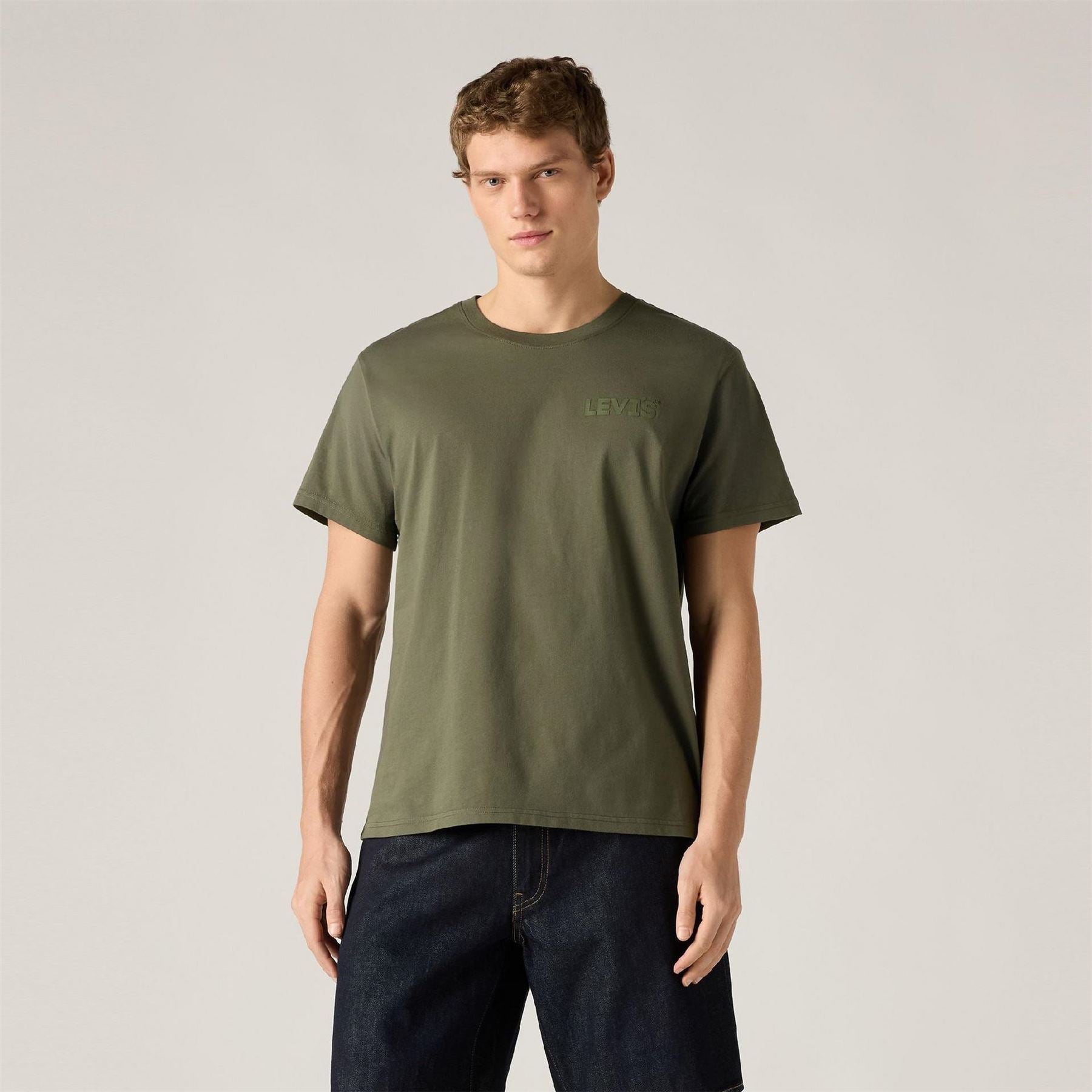 Levis Headline Logo Cotton Relaxed Fit T-Shirt
